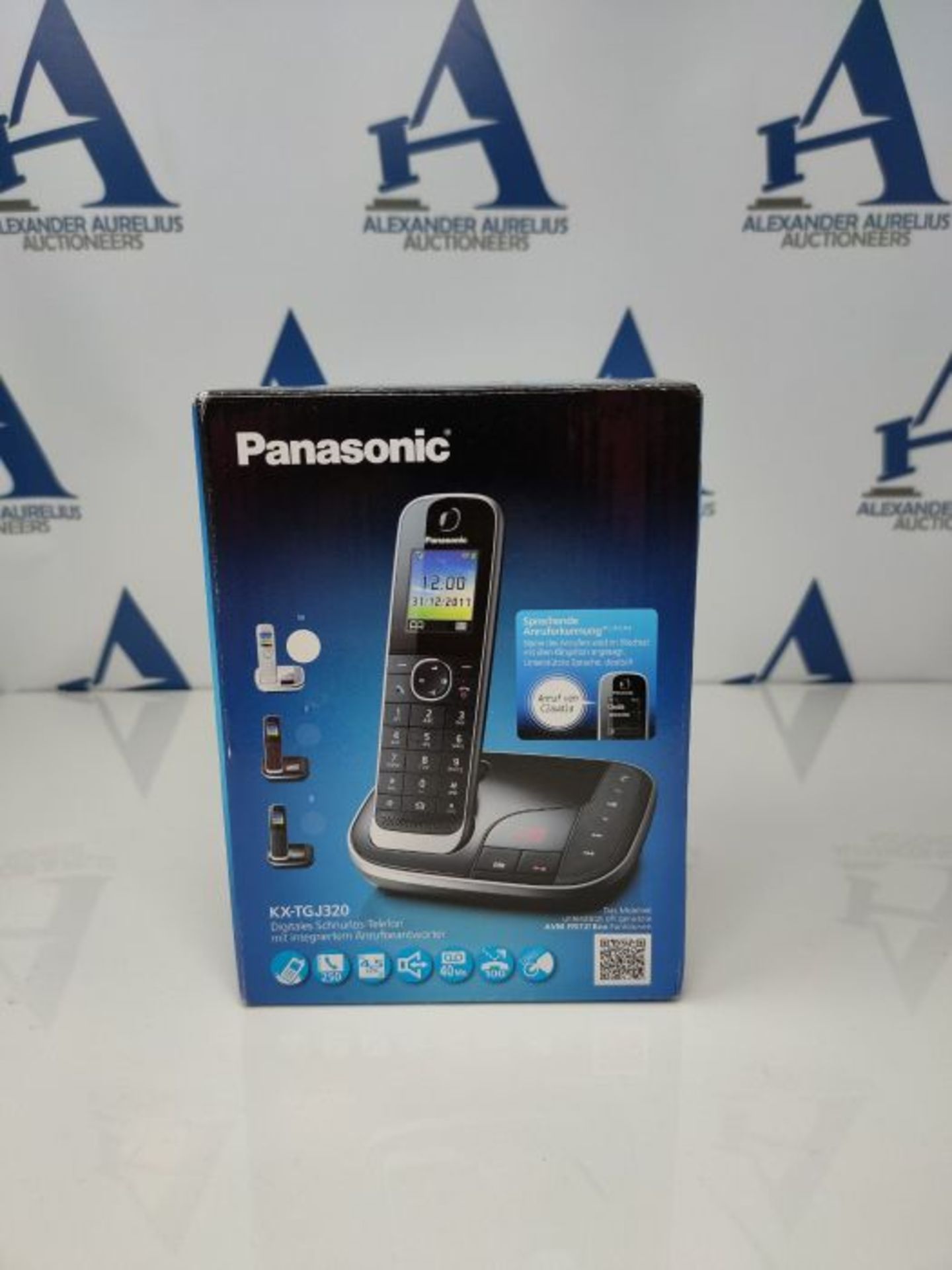 RRP £52.00 Panasonic KX-TGJ320GW Familien-Telefon mit Anrufbeantworter (schnurloses Telefon, stra - Image 2 of 3