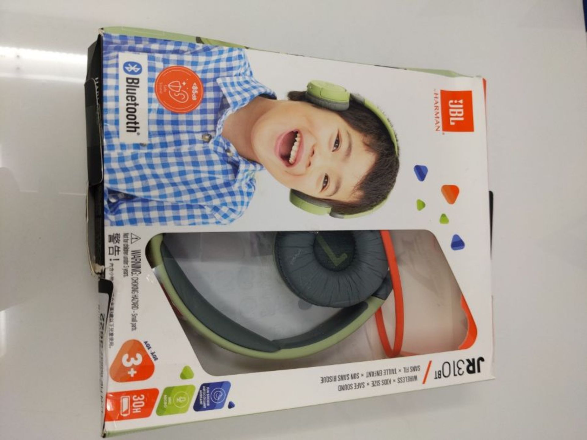 JBL Jr310 BT On-Ear Kinder-Kopfhörer in Grün  Kabellose Bluetooth-Ohrhörer mit H - Image 2 of 3