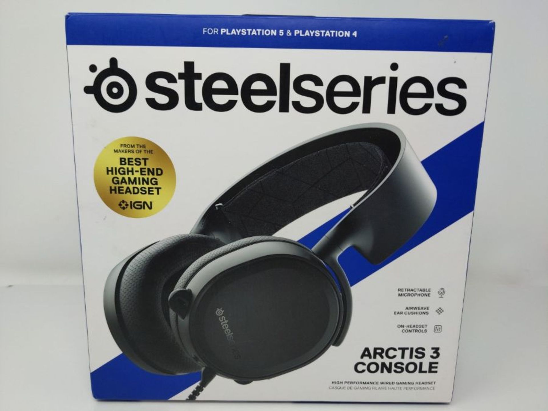 RRP £56.00 SteelSeries Arctis 3 Console - Stereo Wired Gaming Headset - fÃ¼r PS5, PS4, Xbox One - Image 2 of 3
