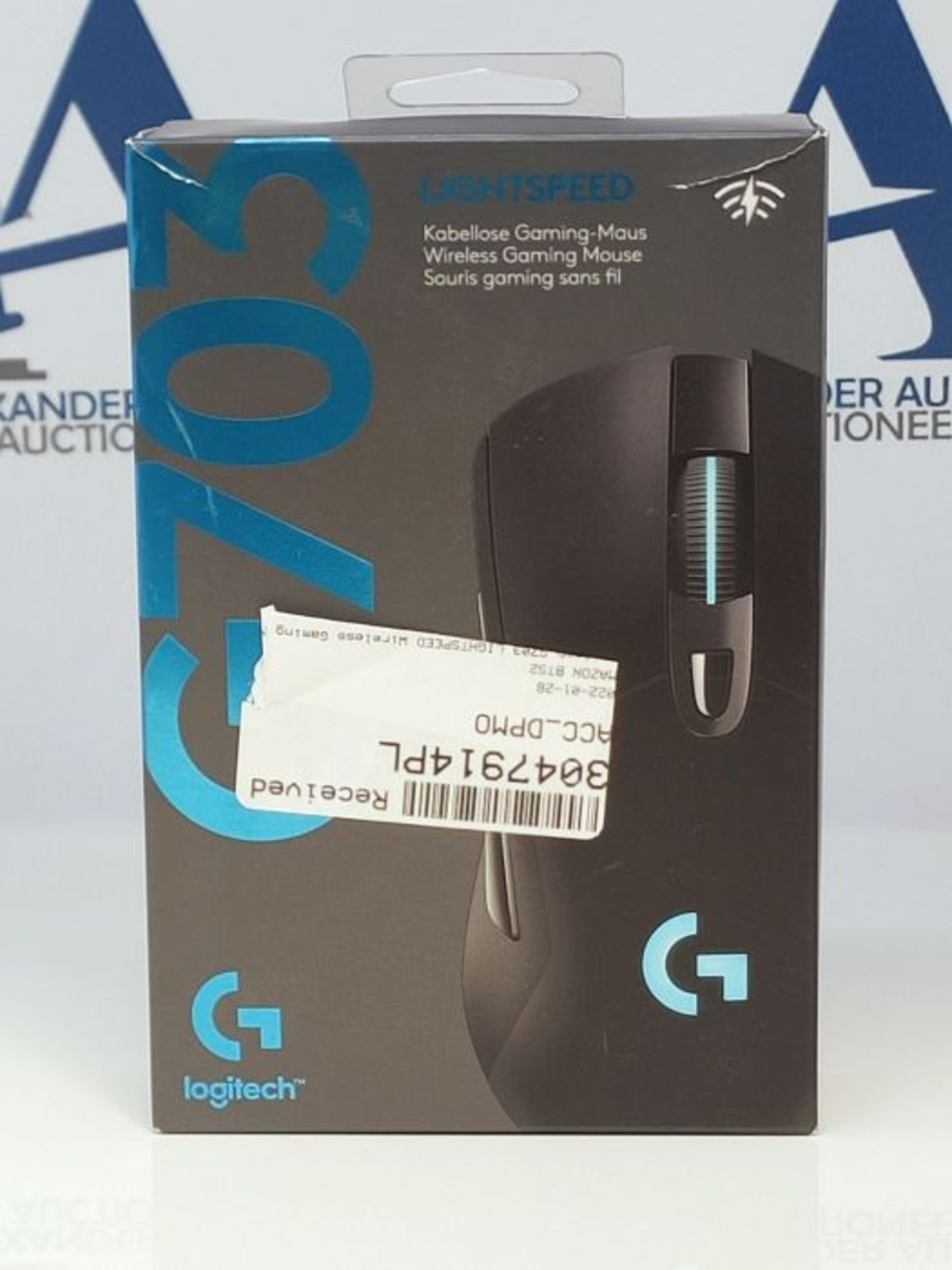 RRP £65.00 Logitech G703 LIGHTSPEED Wireless Gaming Mouse, HERO 25K Sensor, 25,600 DPI, RGB, Adju - Image 2 of 3