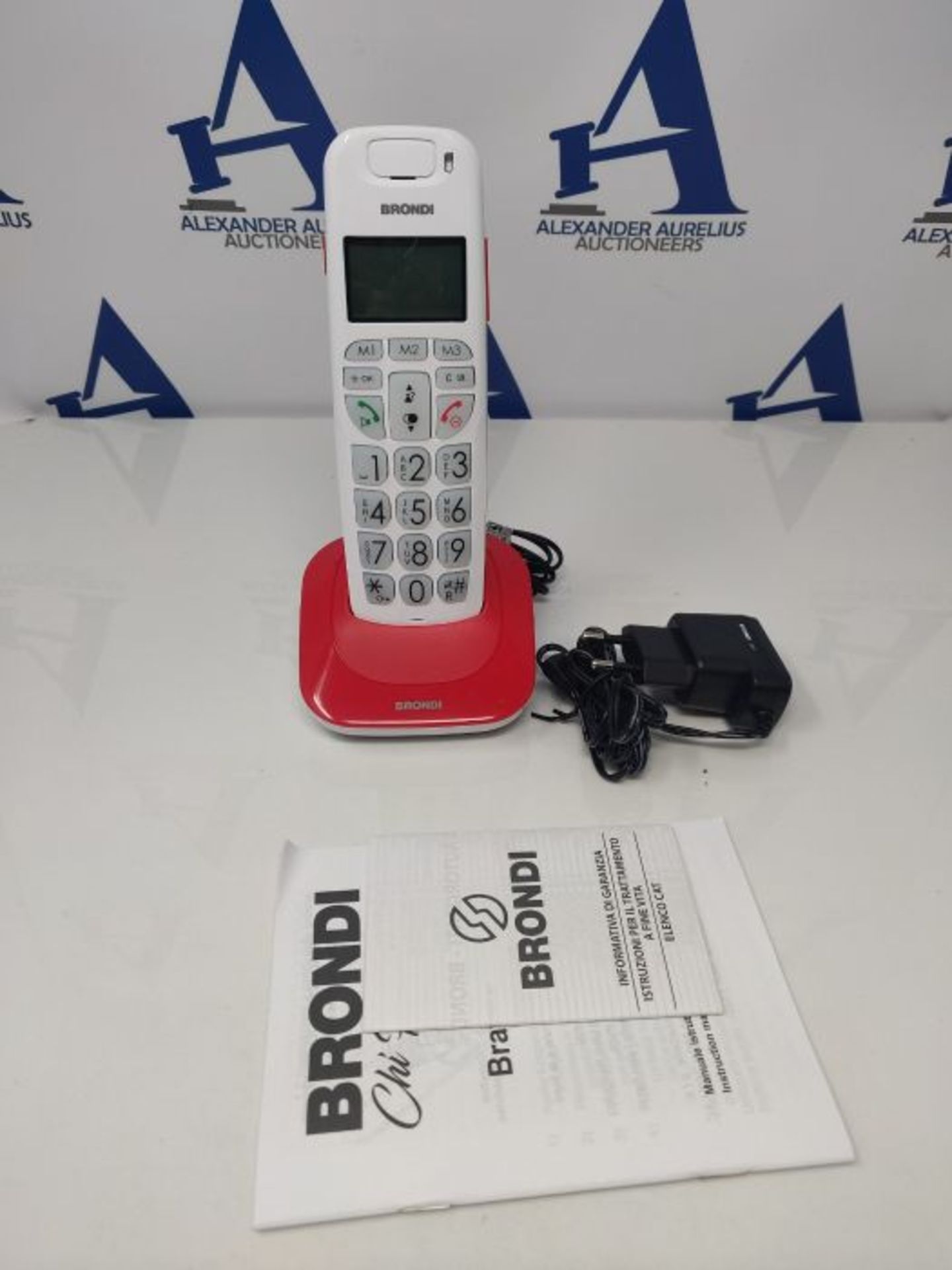 BRONDI Bravo Bright Telefono Cordless, Rosso - Image 3 of 3