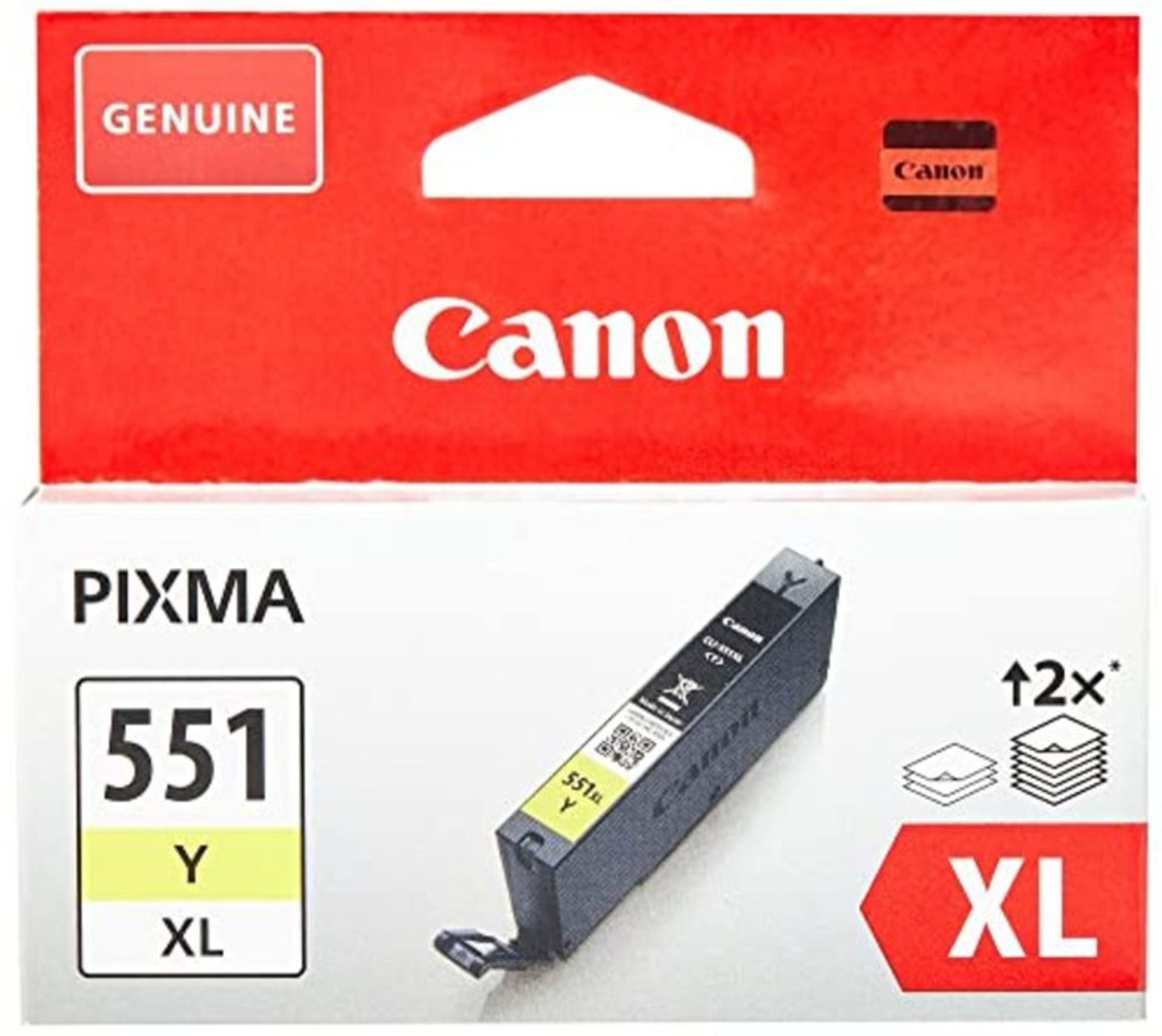 Canon Cli-551xl High Capacity Ink Cartridge, Yellow - CLI551Y XL