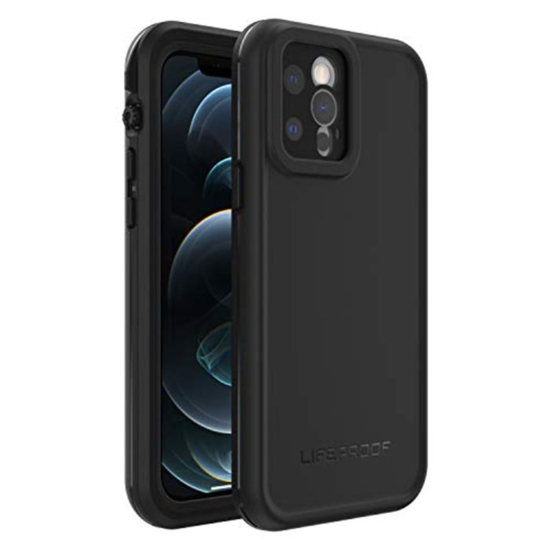 RRP £69.00 LifeProof for iPhone 12 Pro, Waterproof Drop Protective Case, Fre Series, Black