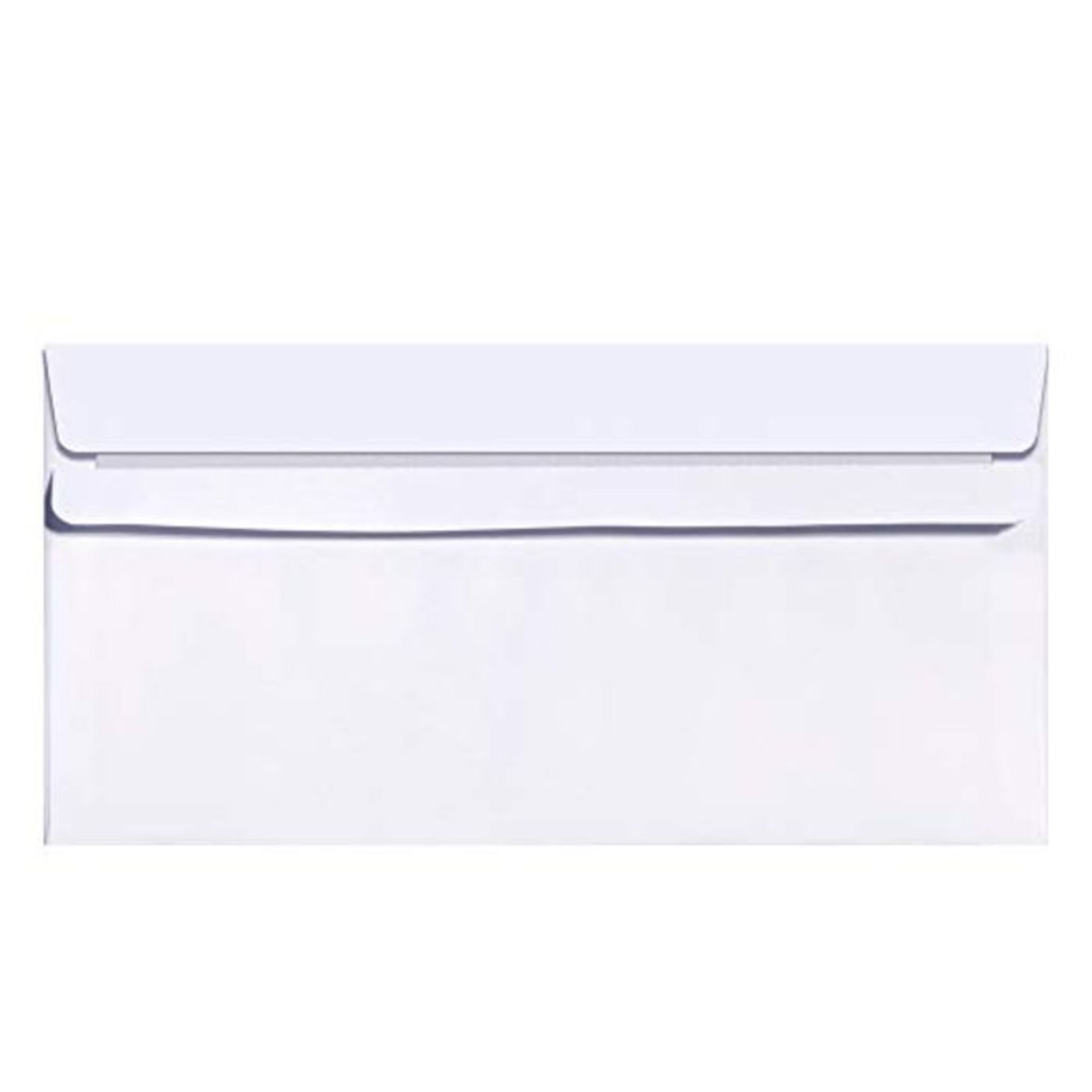 Clairefontaine 10515C - Extra White Window Self-Sealing Envelopes, 110 x 220 mm, 80 g,