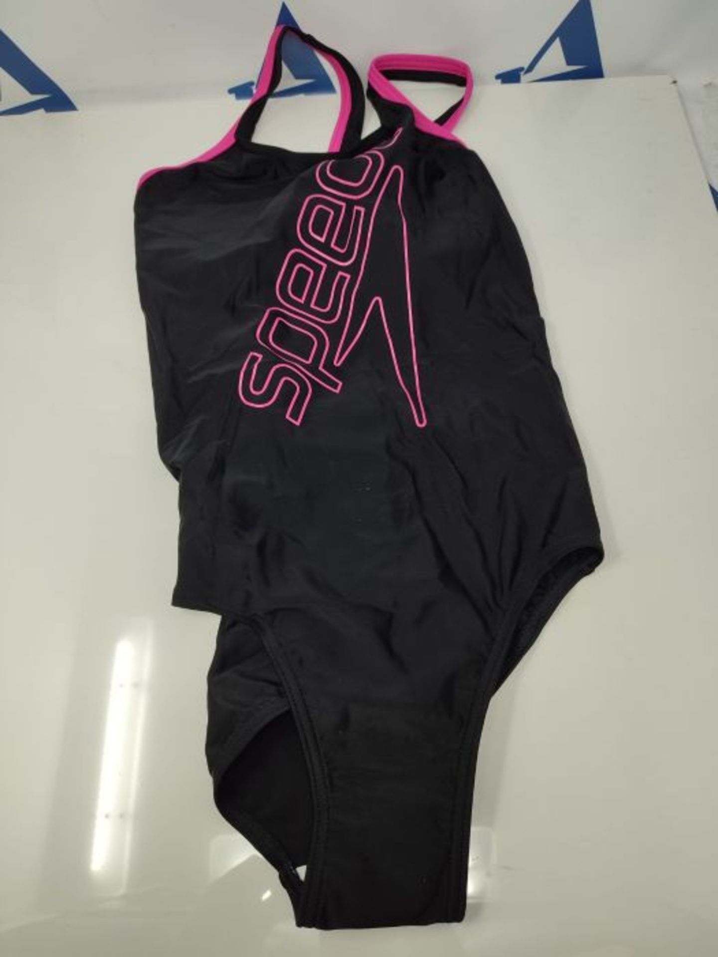 Speedo Girl's Boom Logo Placement Flyback Swimsuit - Image 2 of 3