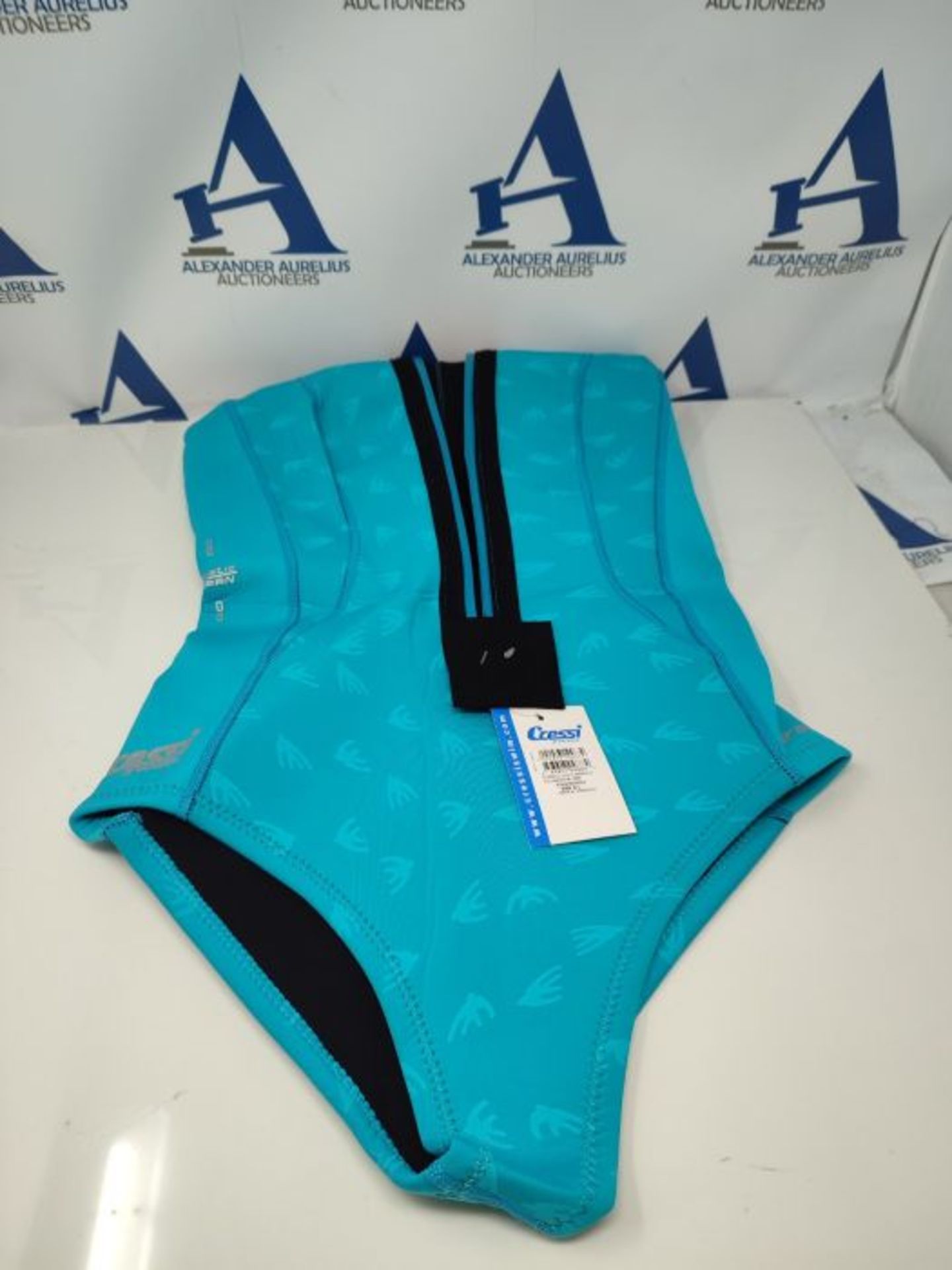Cressi Women's Termico Swimsuit, Aquamarine/Logo Silver, Small/Size 2 - Image 2 of 3