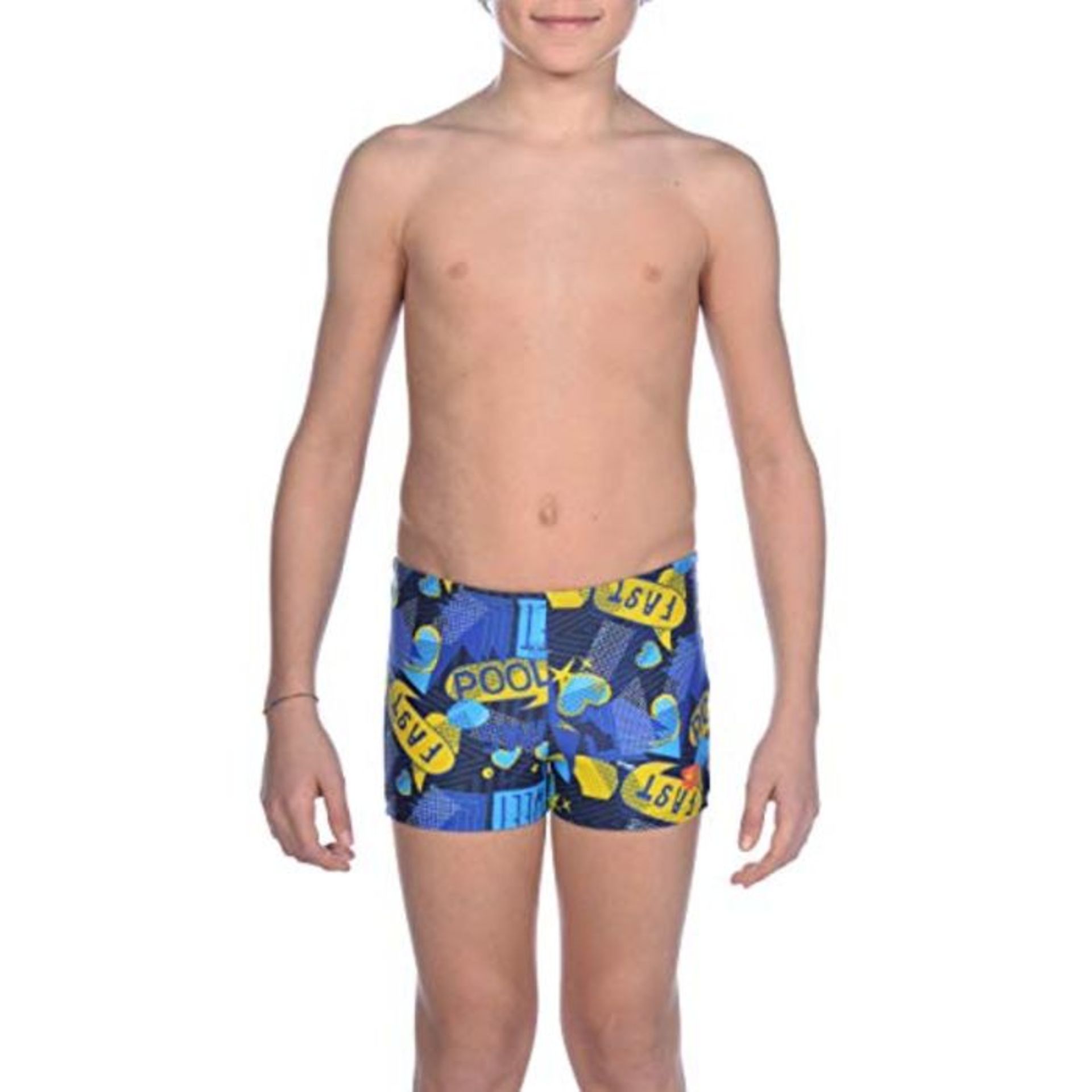 Arena Dancing Pantaloncino Nuoto, Bambino, Navy/Multi, 8-9