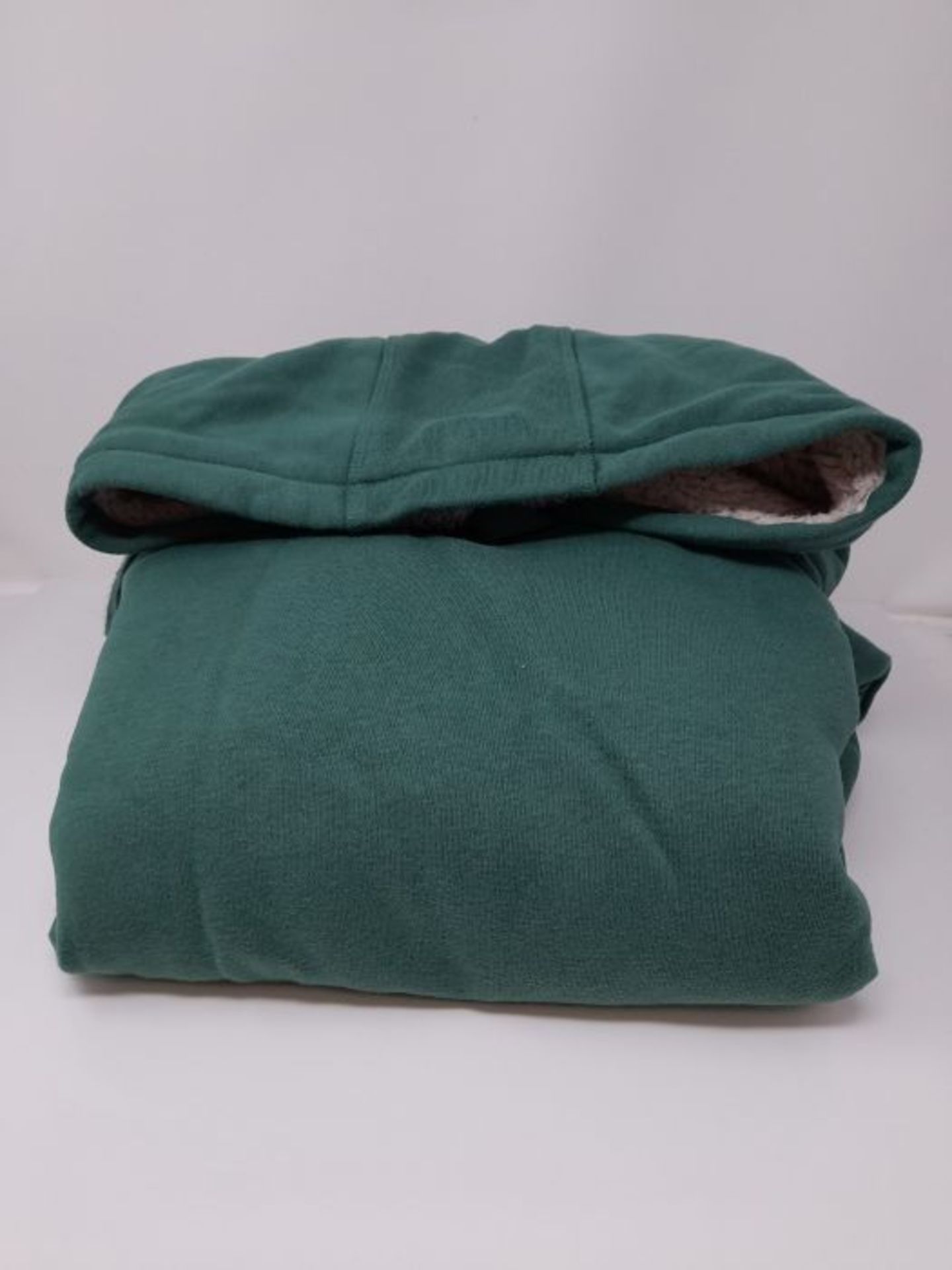 Amazon Essentials Sherpa-Lined Pullover Hoodie Sweatshirt Maglione, Verde, XXL - Image 2 of 3