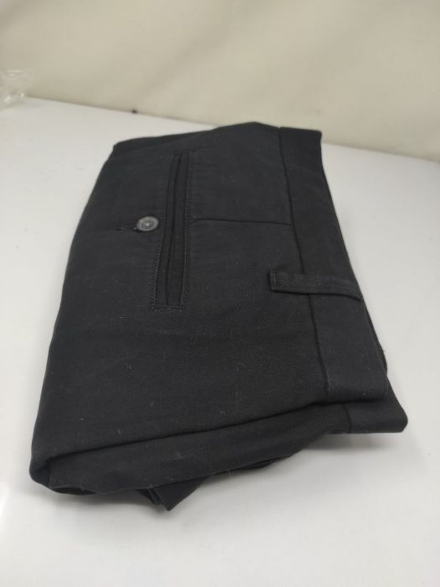 Amazon Brand - MERAKI Men's Stretch Regular Fit Chino Trousers, Black (Black), 42W / 3 - Image 2 of 2
