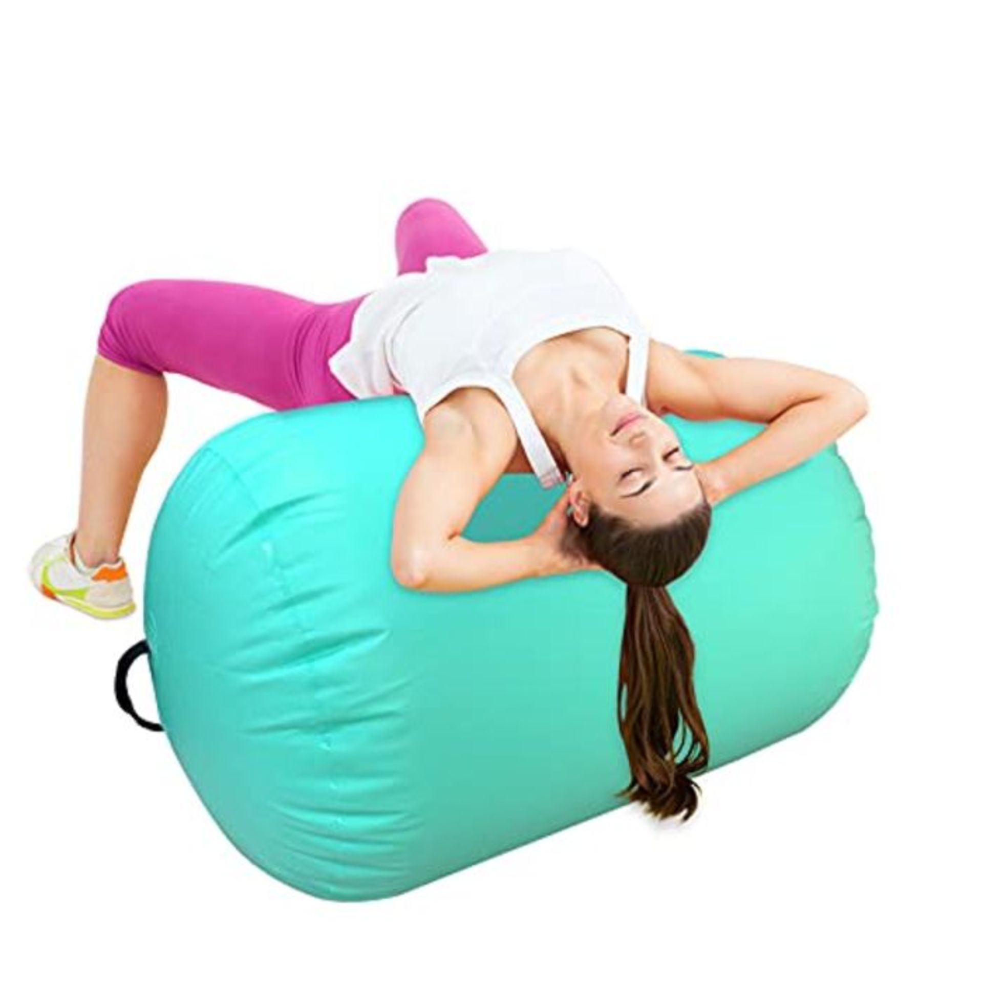 RRP £67.00 Inflatable Air Roll Airspot, Gymnastic Tumbling Mats, Air Roller Inflatable Air Barrel