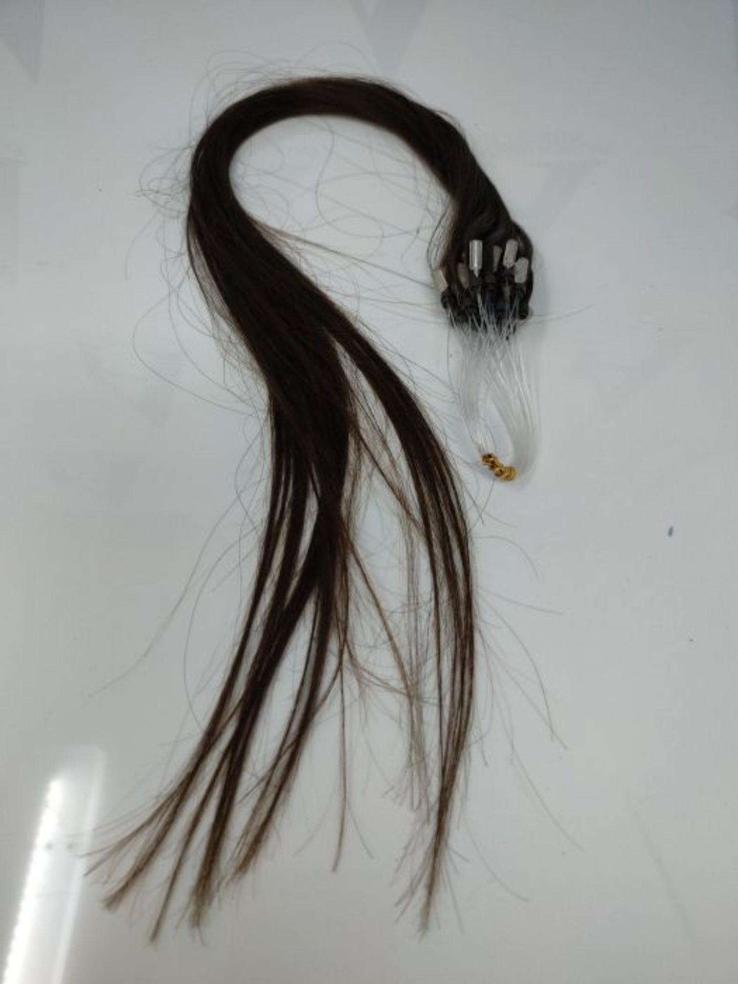 Hair2Heart 25 x 0.5g Microring Loop Extensions, - 20", colour #2 chocolate brown, stra - Image 2 of 2