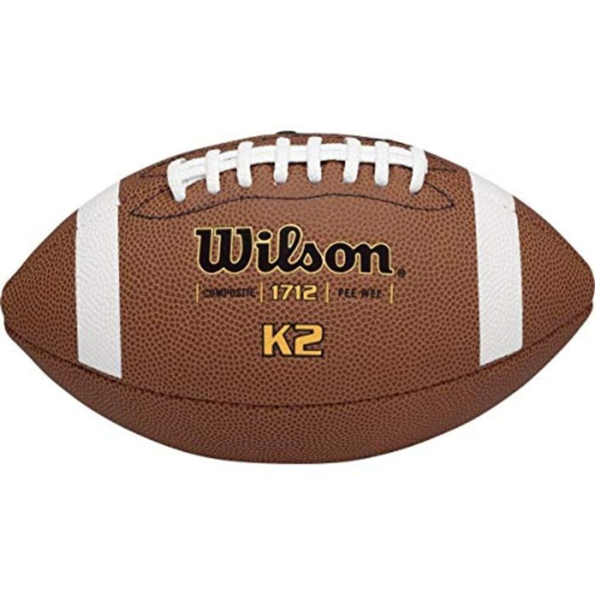 Wilson American Football for Children and Teenagers, Mixed Leather, K2 COMPOSITE, Brow