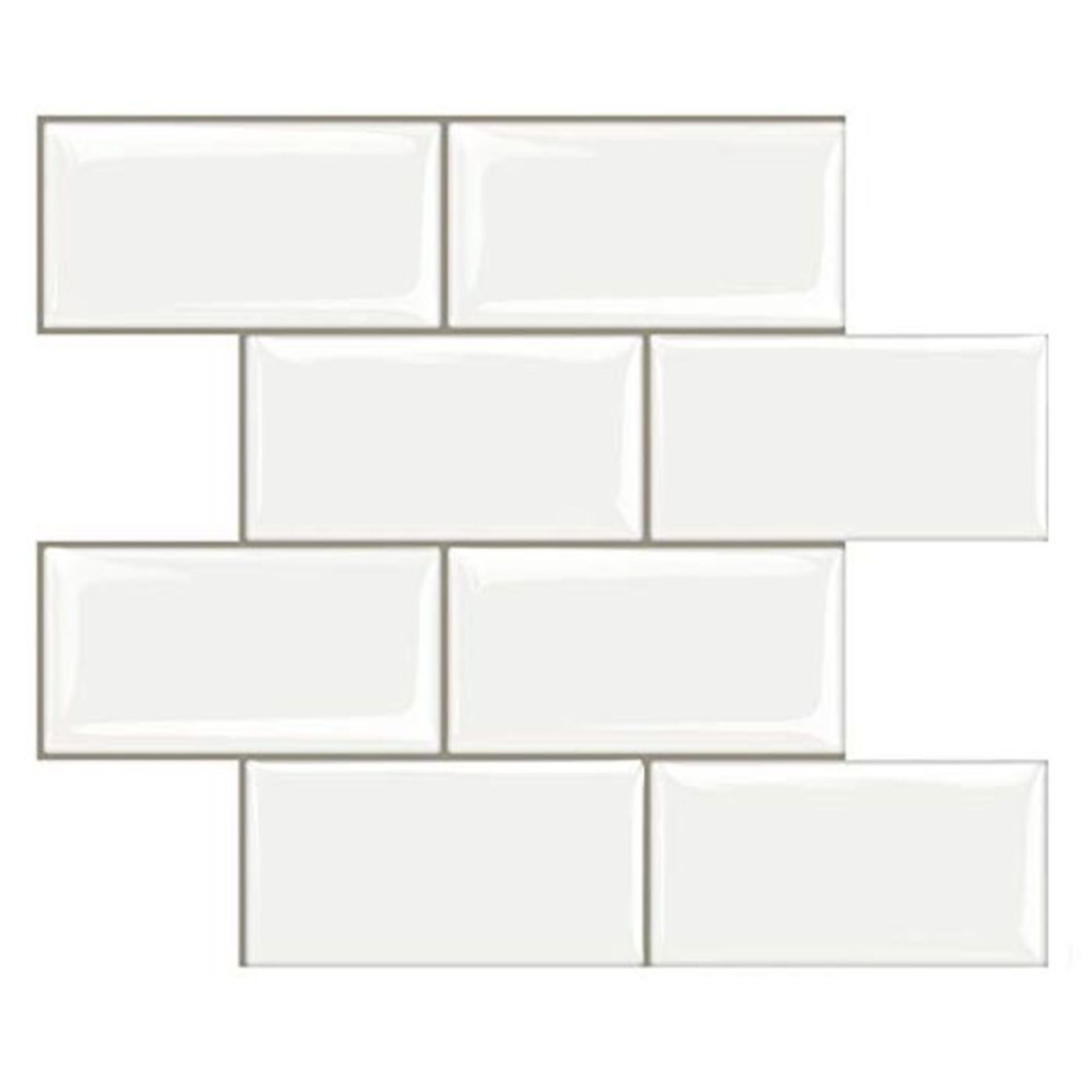 STICKGOO 10-Sheet Peel and Stick Subway Tile Stickers, 12"x12" Self Adhesive Wall Tile