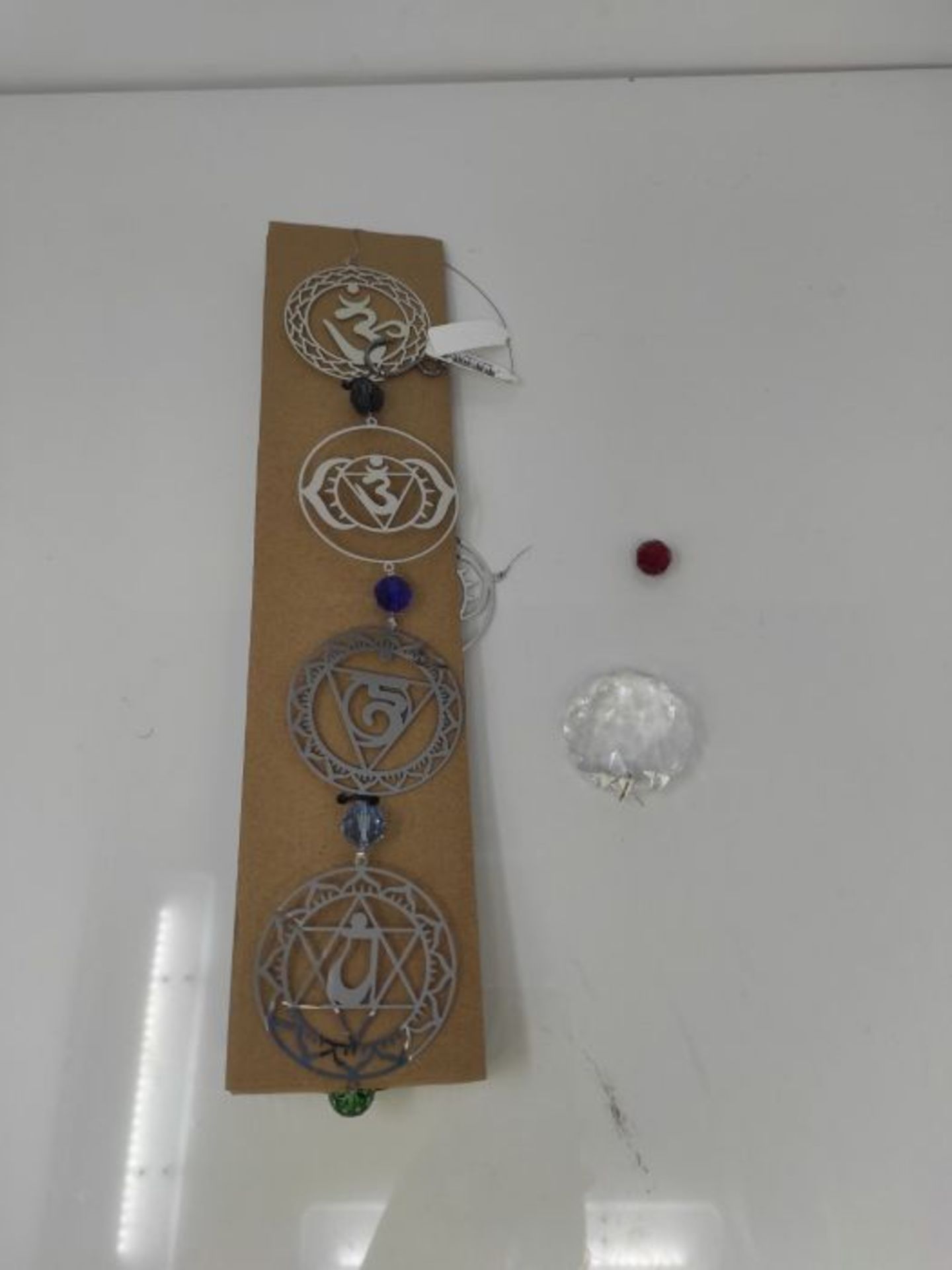 NATURE´S MELODY Magic Crystal Wind Chime Silver Coloured Multi-Coloured Stones - Image 2 of 3