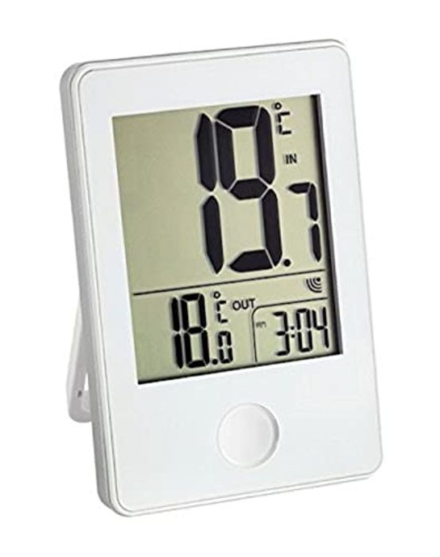 TFA Dostmann Pop Funk-Thermometer, AuÃxen- oder Innentemperatur in GroÃxformat, An