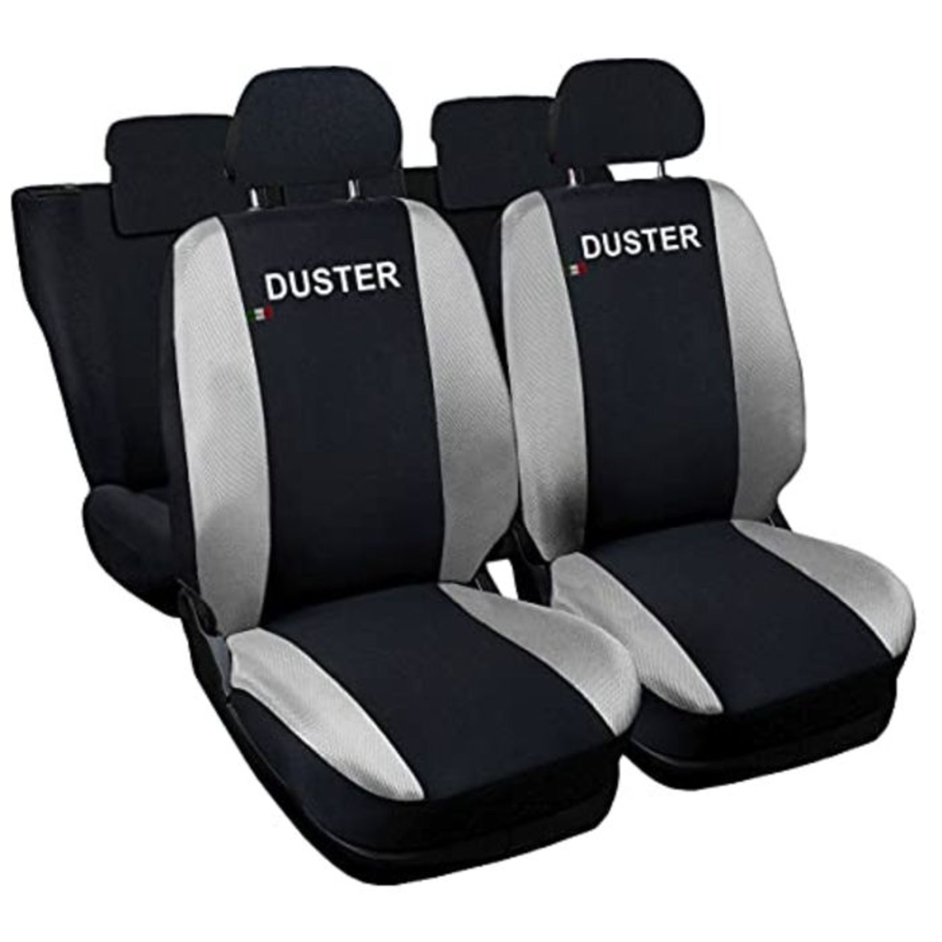 RRP £55.00 Lupex Shop twocoloured seat covers - black light grey