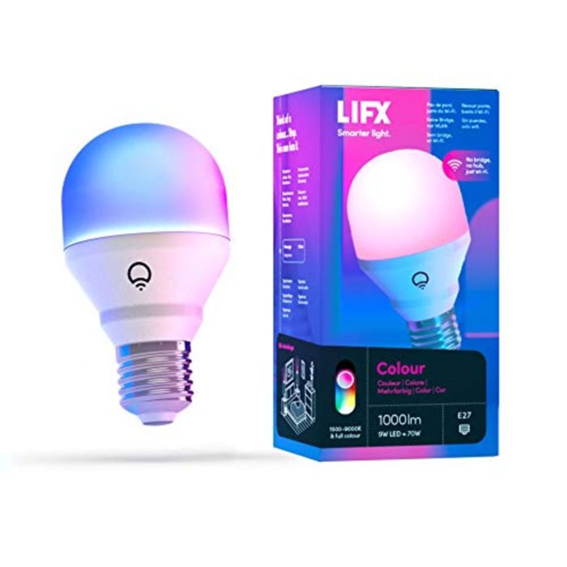 LIFX Colour 1000lm LED Bulb, Bianco