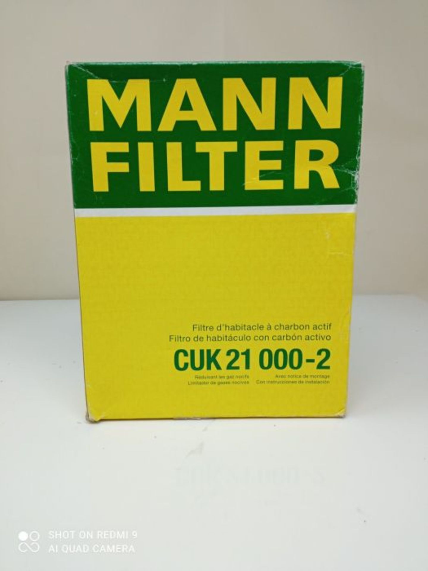 Original MANN-FILTER Interior Filter CUK 21 000-2  Cabin air filter set (set of 2) - Image 2 of 3