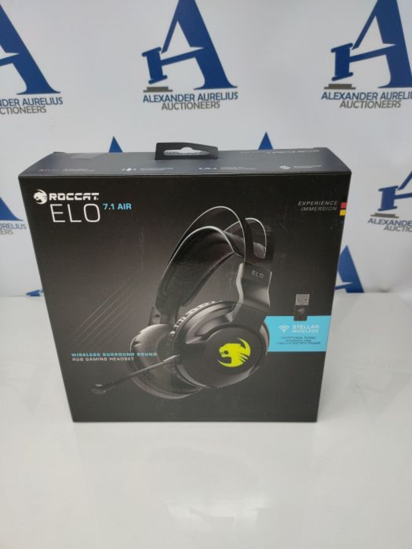 RRP £64.00 Roccat Elo 7.1 Air - Kabelloses Surround-Sound RGB PC Gaming Headset - Image 2 of 3
