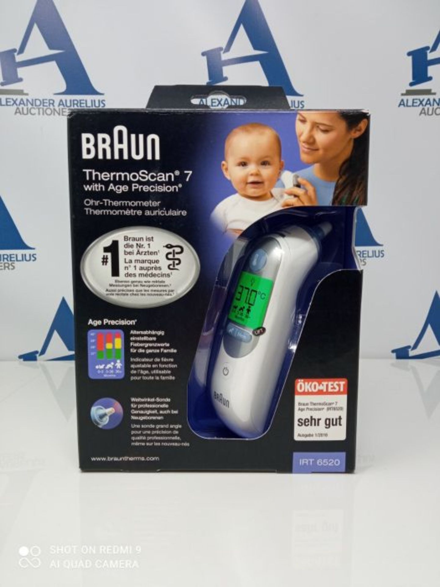 Braun Healthcare ThermoScan 7 Ear Thermometer with Age Precision (Accurate, Convenient