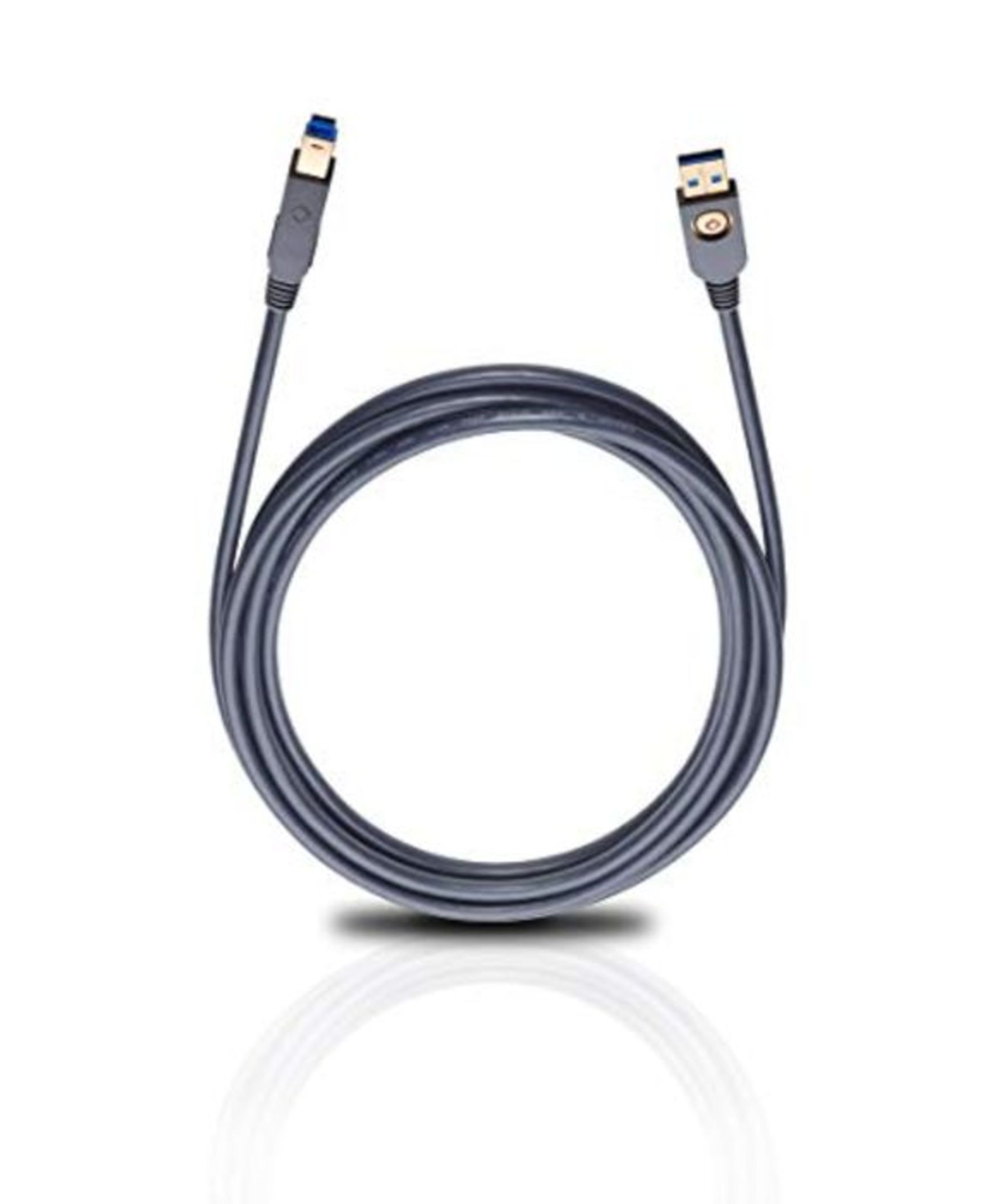 Oehlbach USB Max A/B USB 3.0 Cable Black 1.5 m
