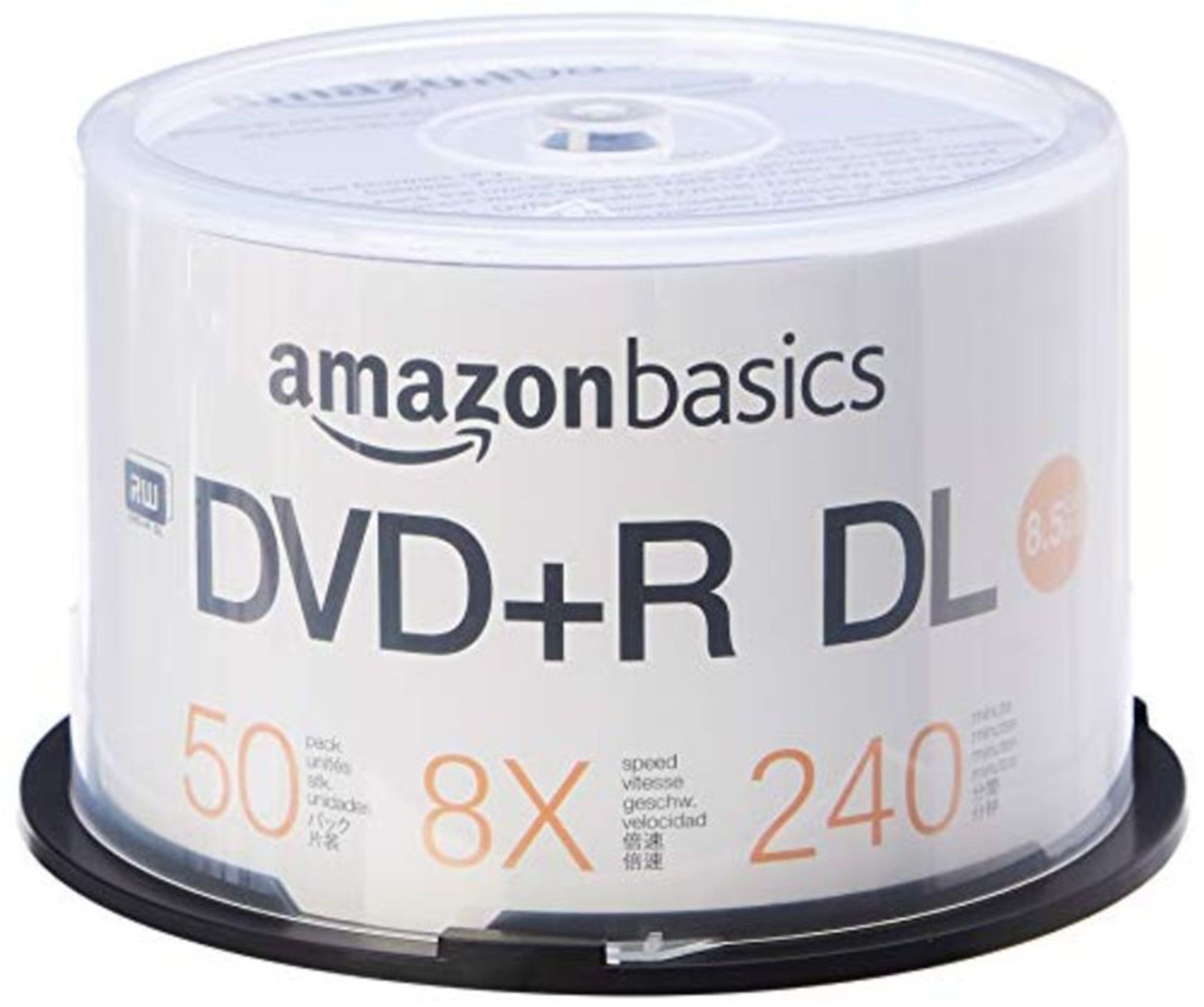 Amazon Basics 8.5GB 8x DVD+R DL - 50-Pack Spindle