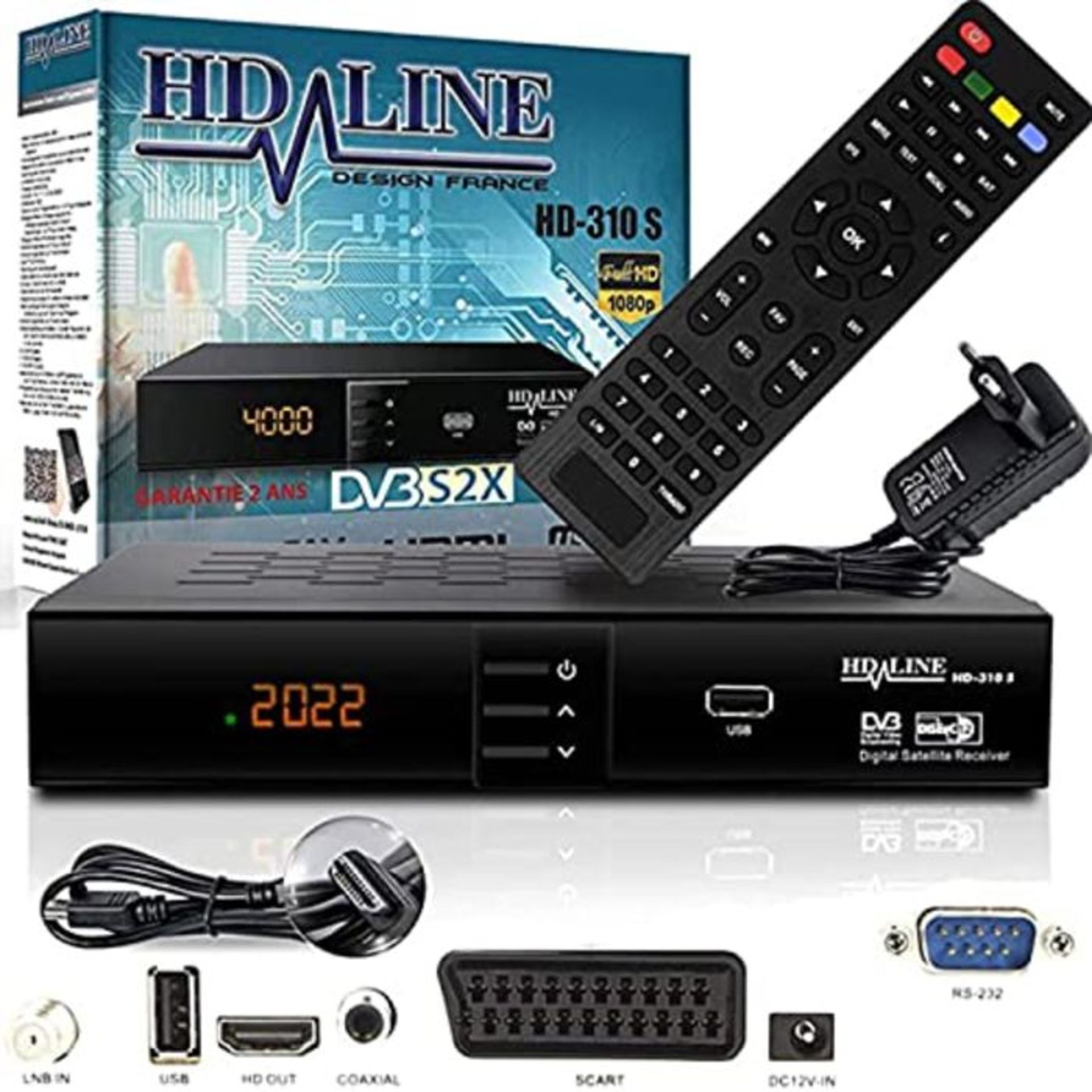 HD-LINE HDMI Receiver Satellit HD Digitaler Satelliten Receiver HDMI DVB S2 Receiver f