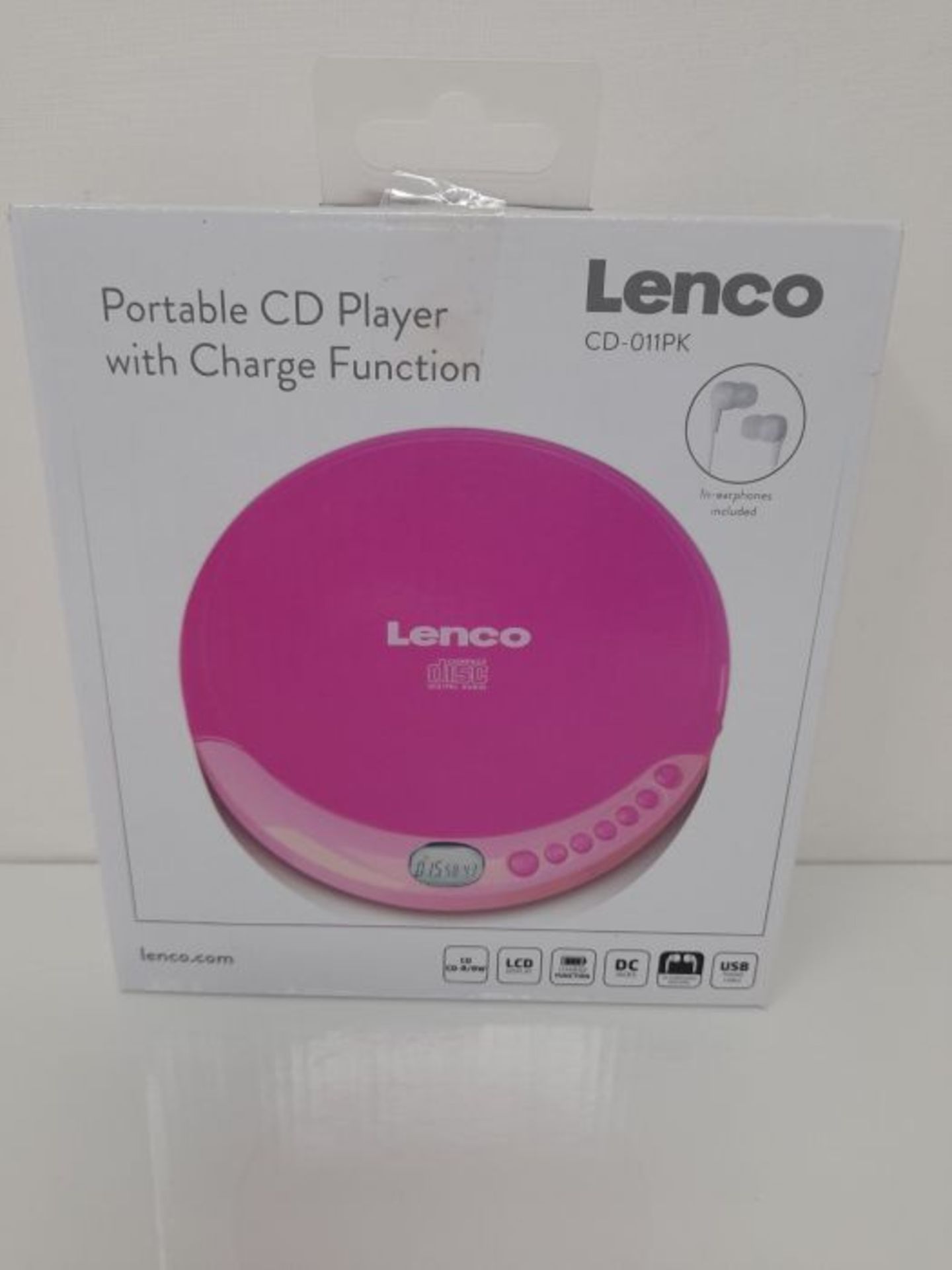 [INCOMPLETE] Lenco CD-011 - Portable CD Player Walkman - Diskman - CD Walkman - with H - Image 2 of 3