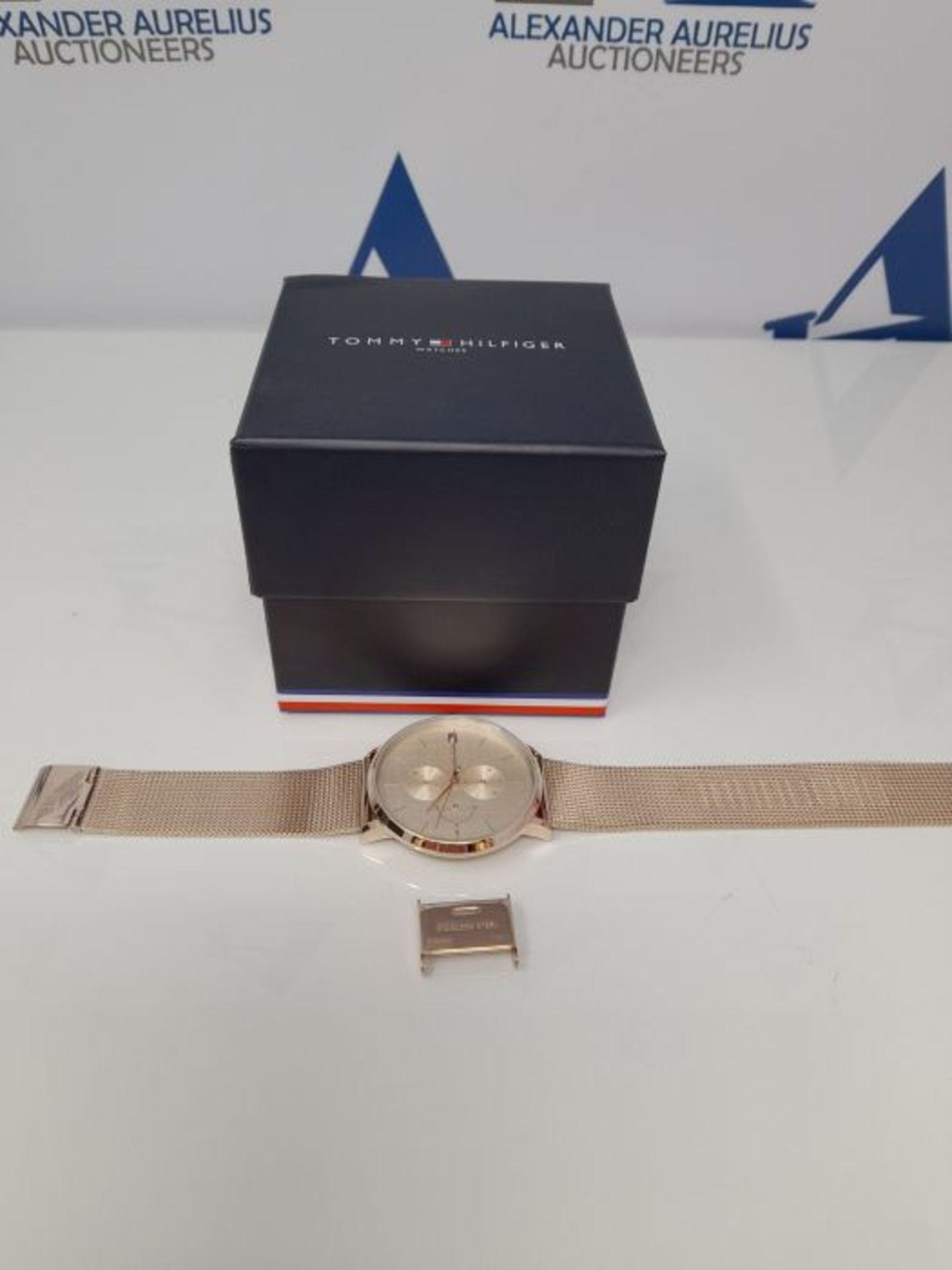 RRP £113.00 [INCOMPLETE] Tommy Hilfiger Womens Multi dial Quartz Watch with Rose Gold Strap 178194 - Image 3 of 3