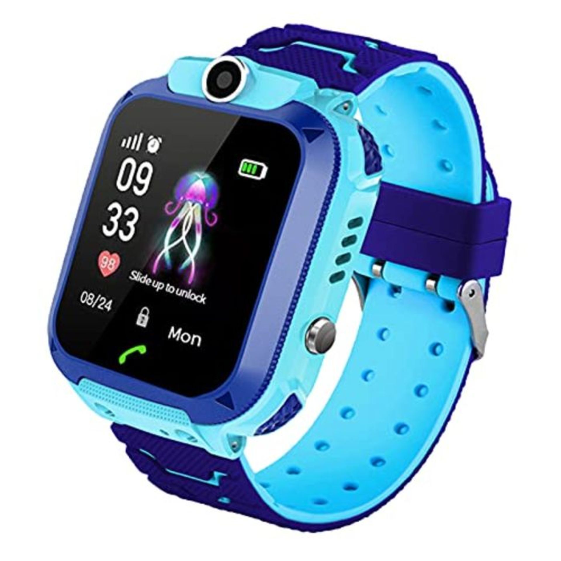 PTHTECHUS Kids Smart watch Waterproof Phone, LBS Tracker Smart Watches for Boys Girls