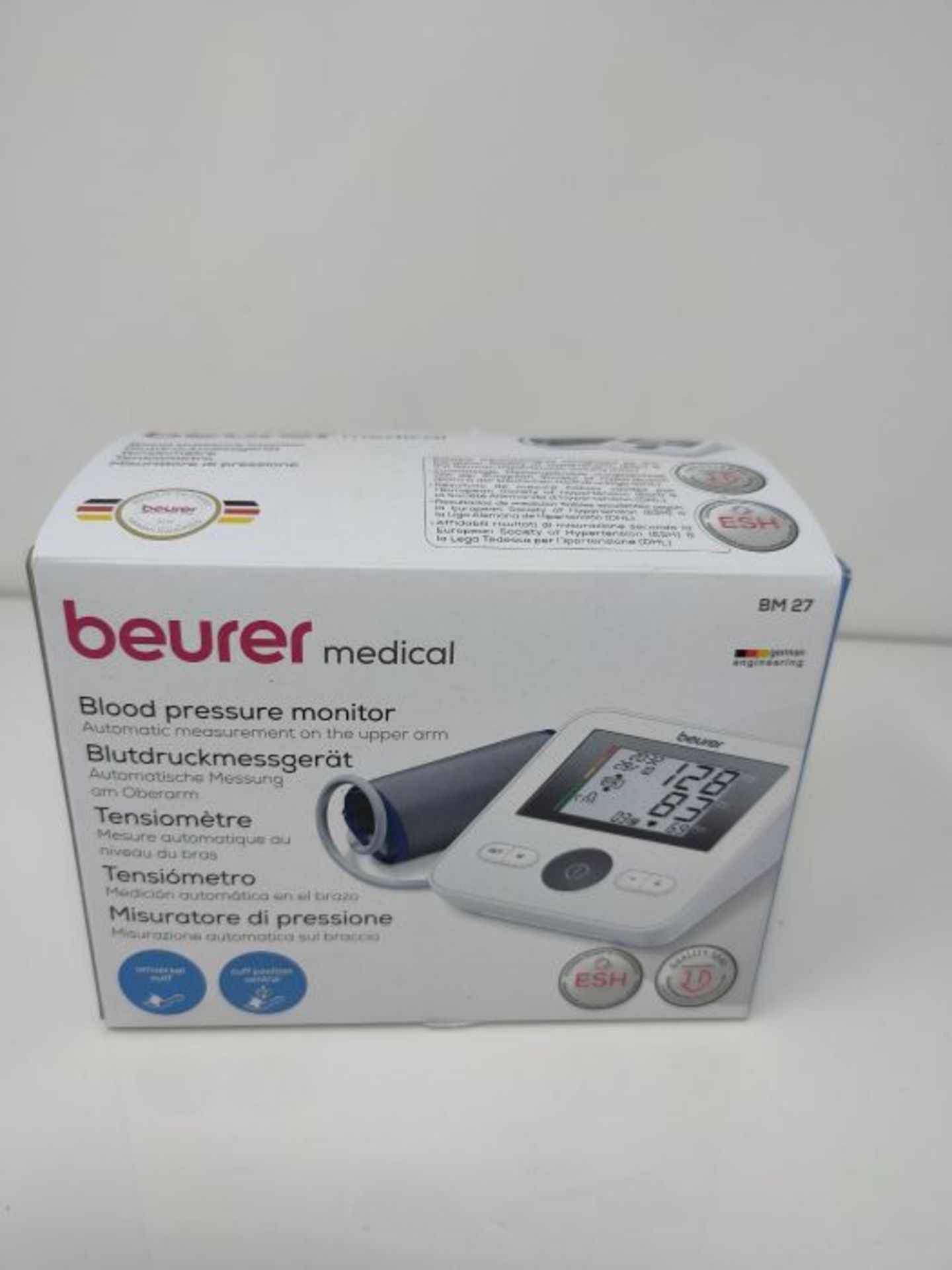 Beurer BM27 Upper Arm Blood Pressure Monitor Medical Device XL Upper-Arm Cuff (22-42 c - Image 2 of 3