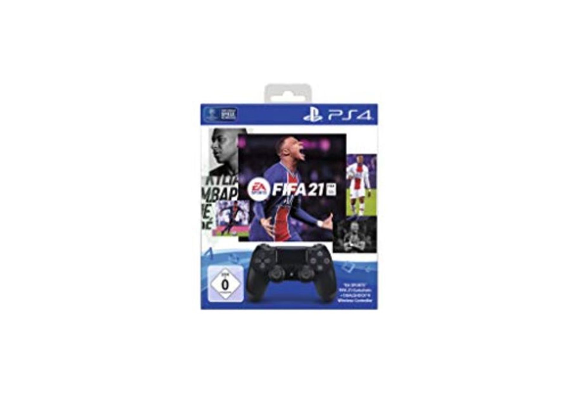 RRP £89.00 PlayStation 4 - DUALSHOCK 4 Wireless-Controller Jet Black mit Code für EA Sports FIFA