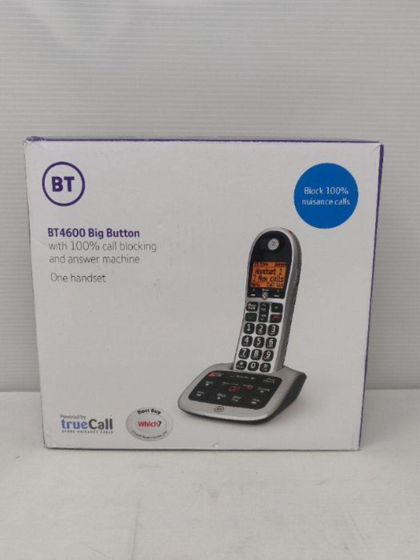 BT 4600 Big Button Advanced Call Blocker Home Phone with Answer Machine - Image 2 of 3