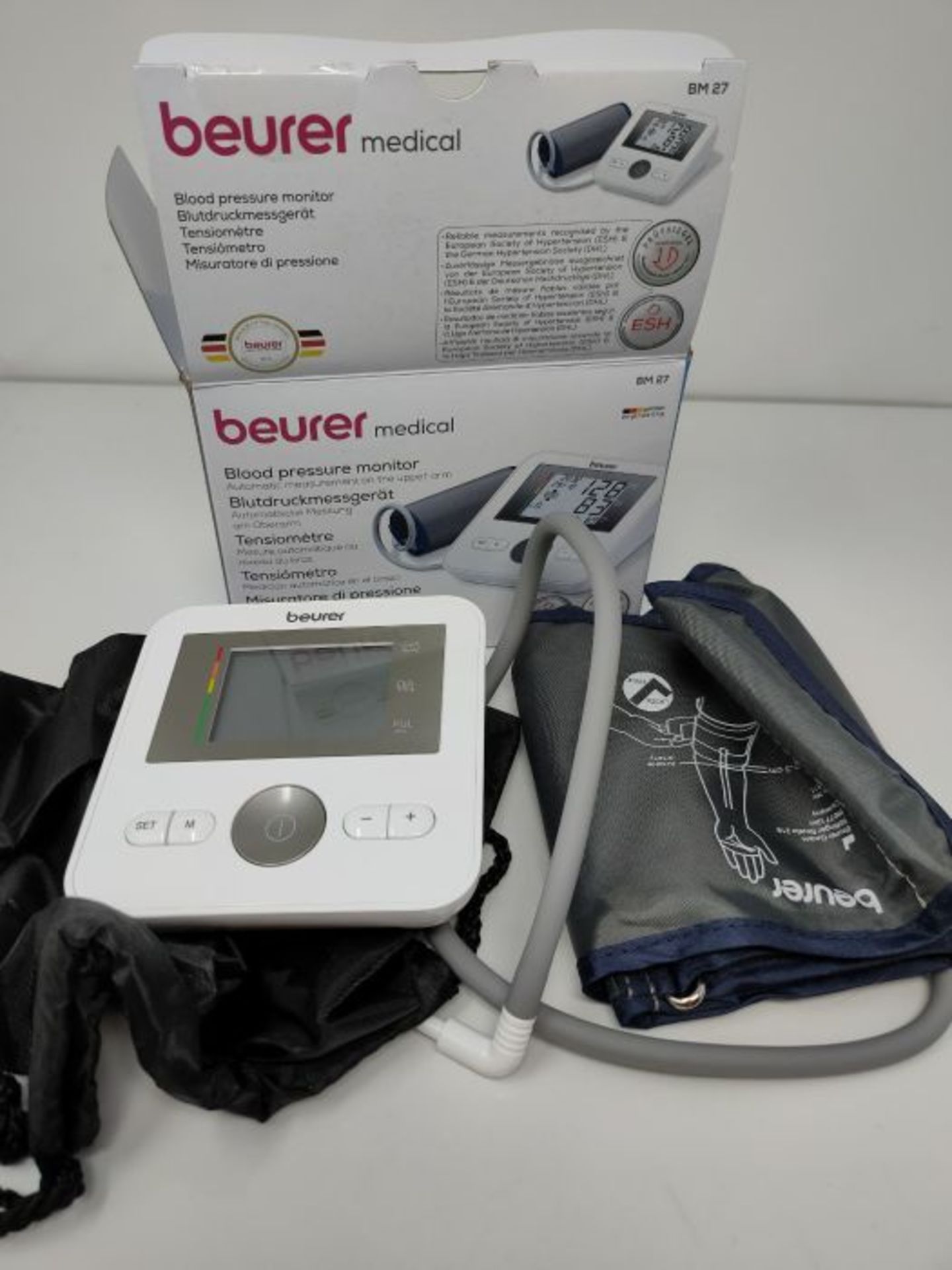 Beurer BM27 Upper Arm Blood Pressure Monitor Medical Device XL Upper-Arm Cuff (22-42 c - Image 3 of 3