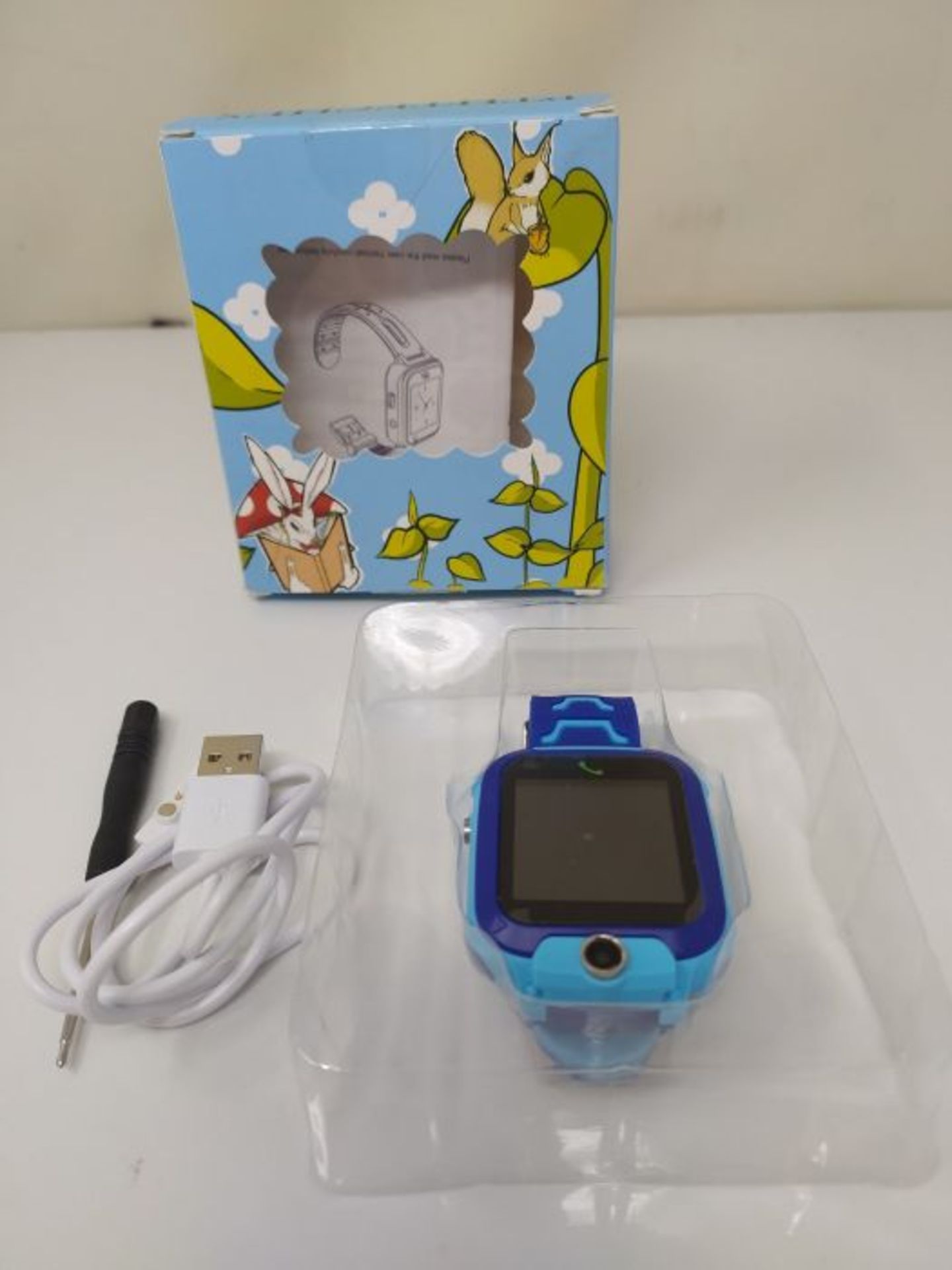 PTHTECHUS Kids Smart watch Waterproof Phone, LBS Tracker Smart Watches for Boys Girls - Image 2 of 2