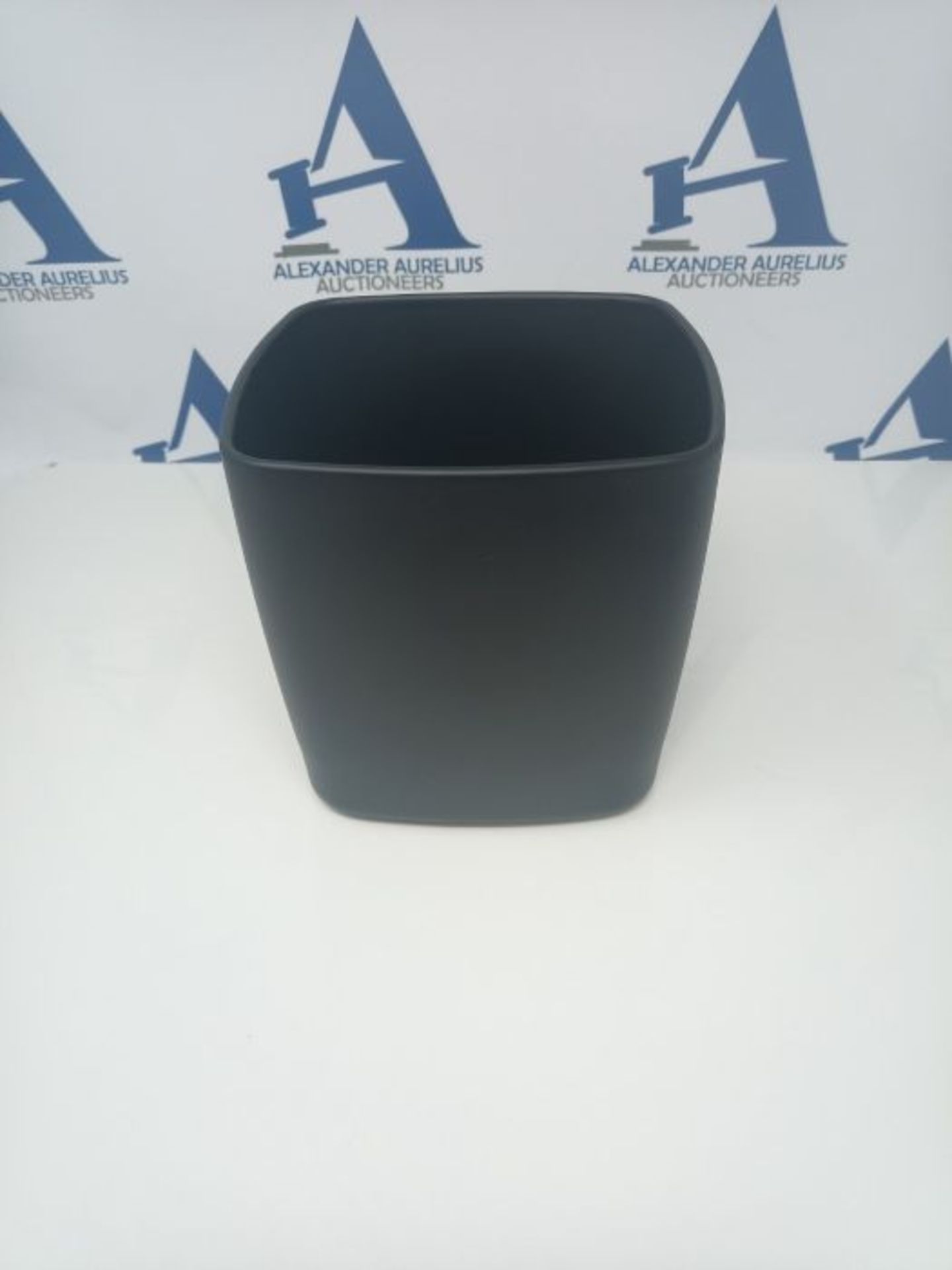 iDesign Austin Scatola porta fazzoletti, Dispenser salviette cubico in metallo, nero o - Image 2 of 3