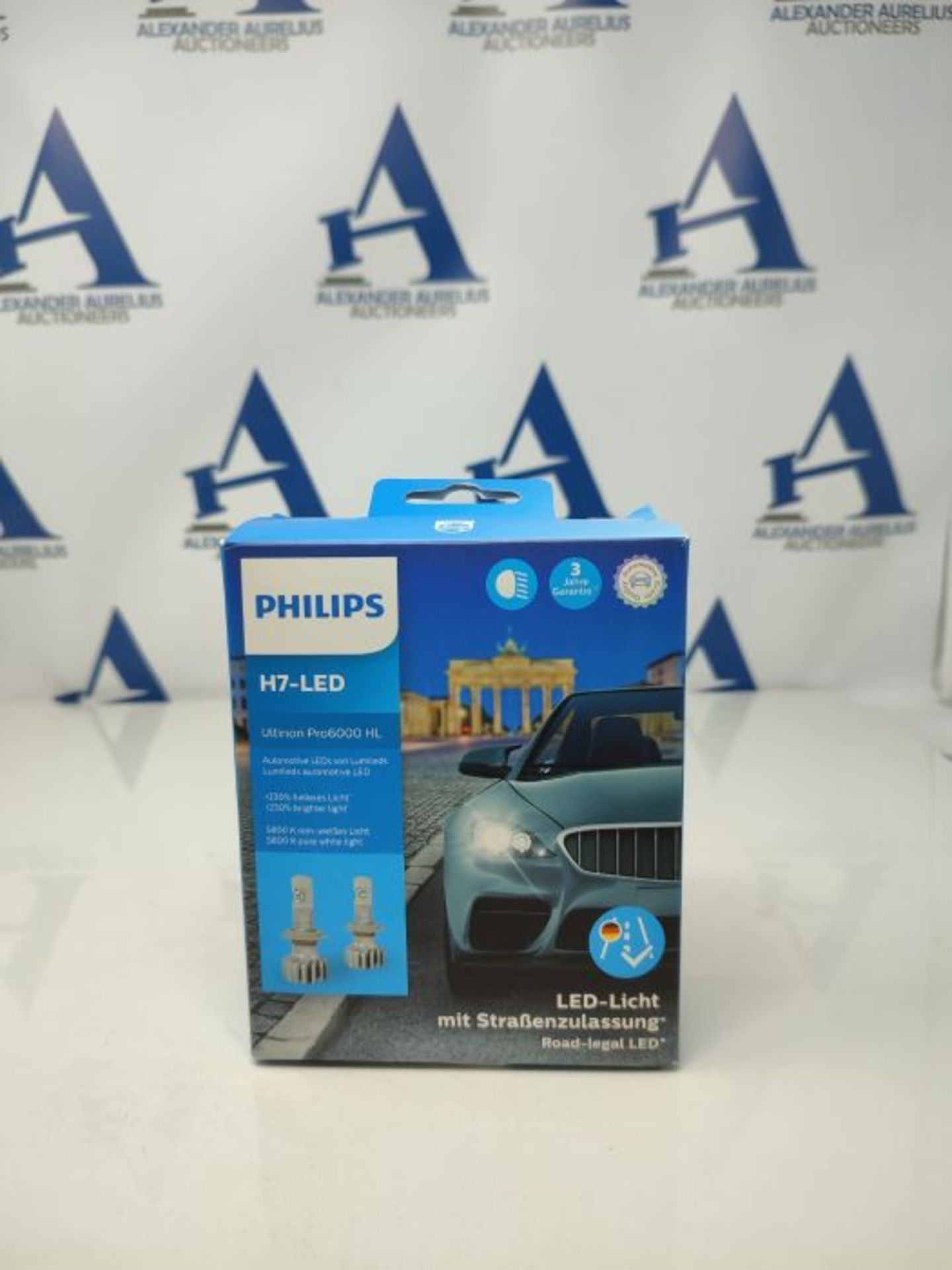 RRP £98.00 Philips automotive lighting Ultinon Pro6000 H7-LED Scheinwerferlampe mit StraÃxenzul - Image 2 of 3