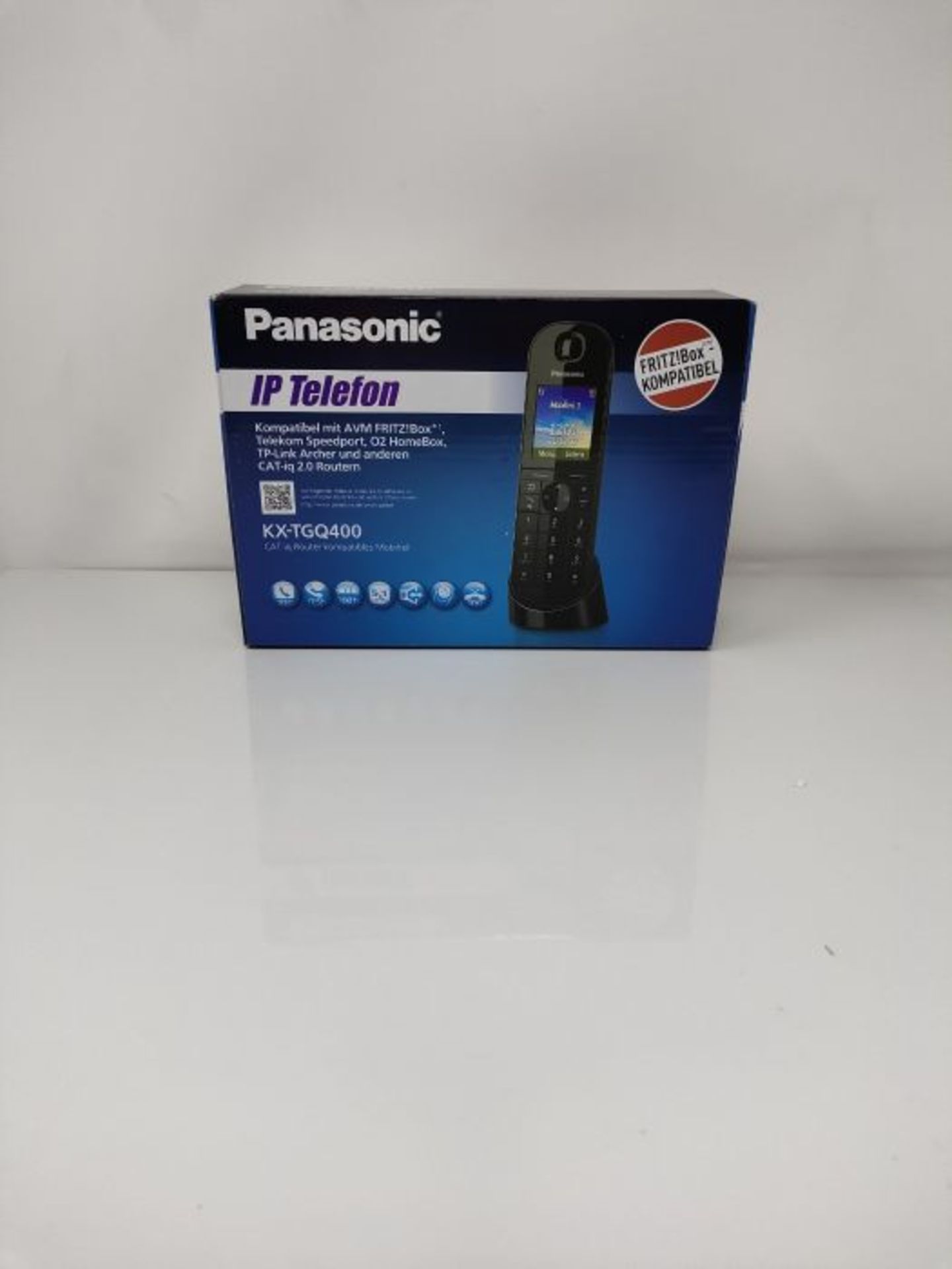 Panasonic KX-TGQ400GB DECT IP-Telefon (schnurlos, CAT-iq 2.0 kompatibel, Freisprechmod - Image 2 of 3