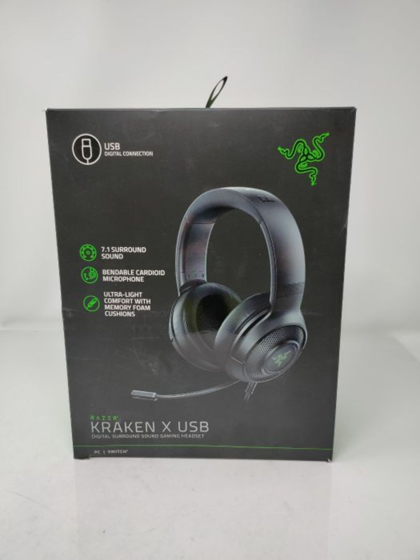 [CRACKED] Razer Kraken X USB - Gaming Headset: Digitales Surround Sound Gaming-Headpho - Image 2 of 3