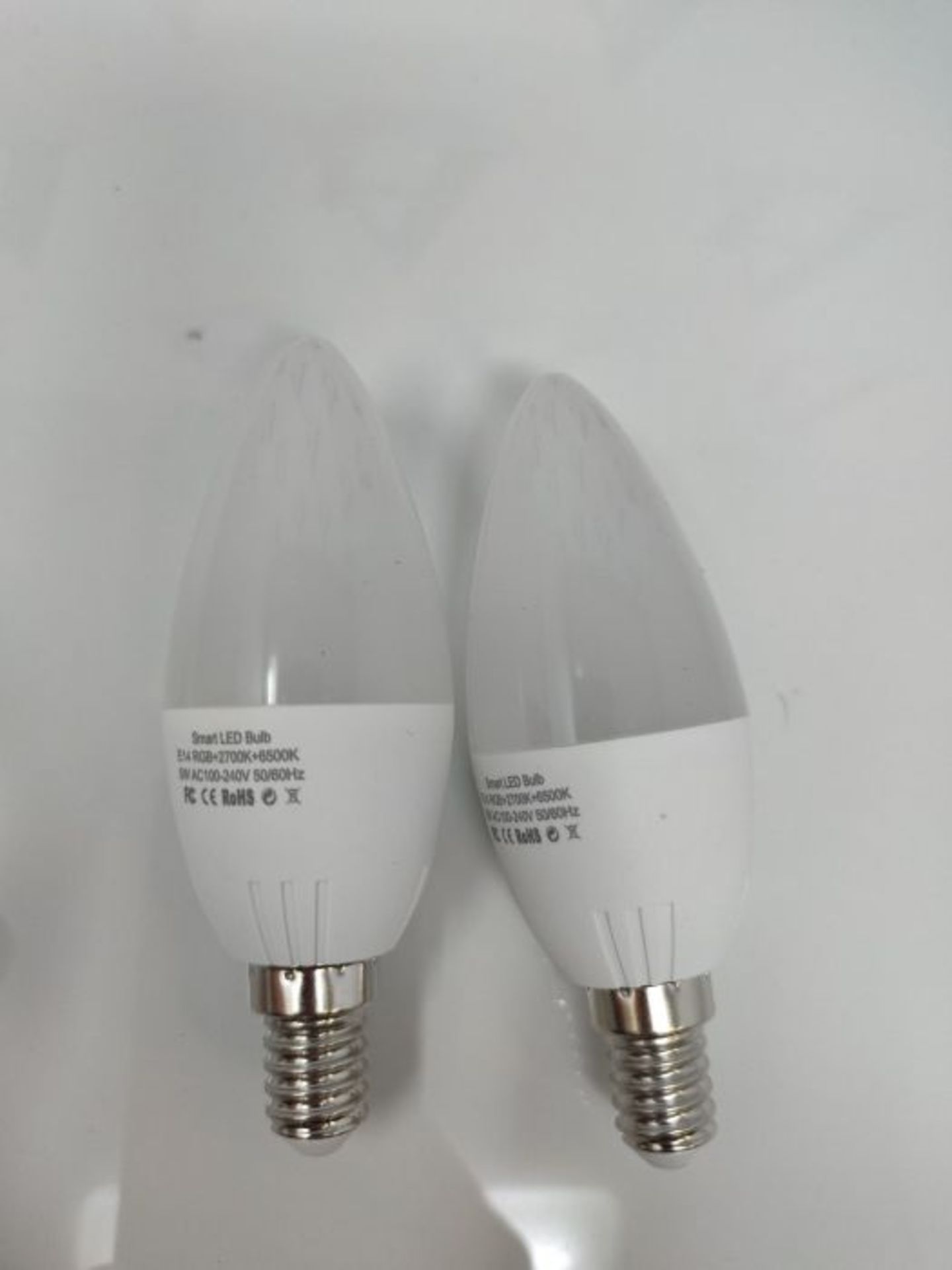 Alexa Smart E14 LED Bulbs, Dogain WiFi LED Light Bulb, Dimmable Bulb, 4.5 W, 2700 - 65 - Image 3 of 3