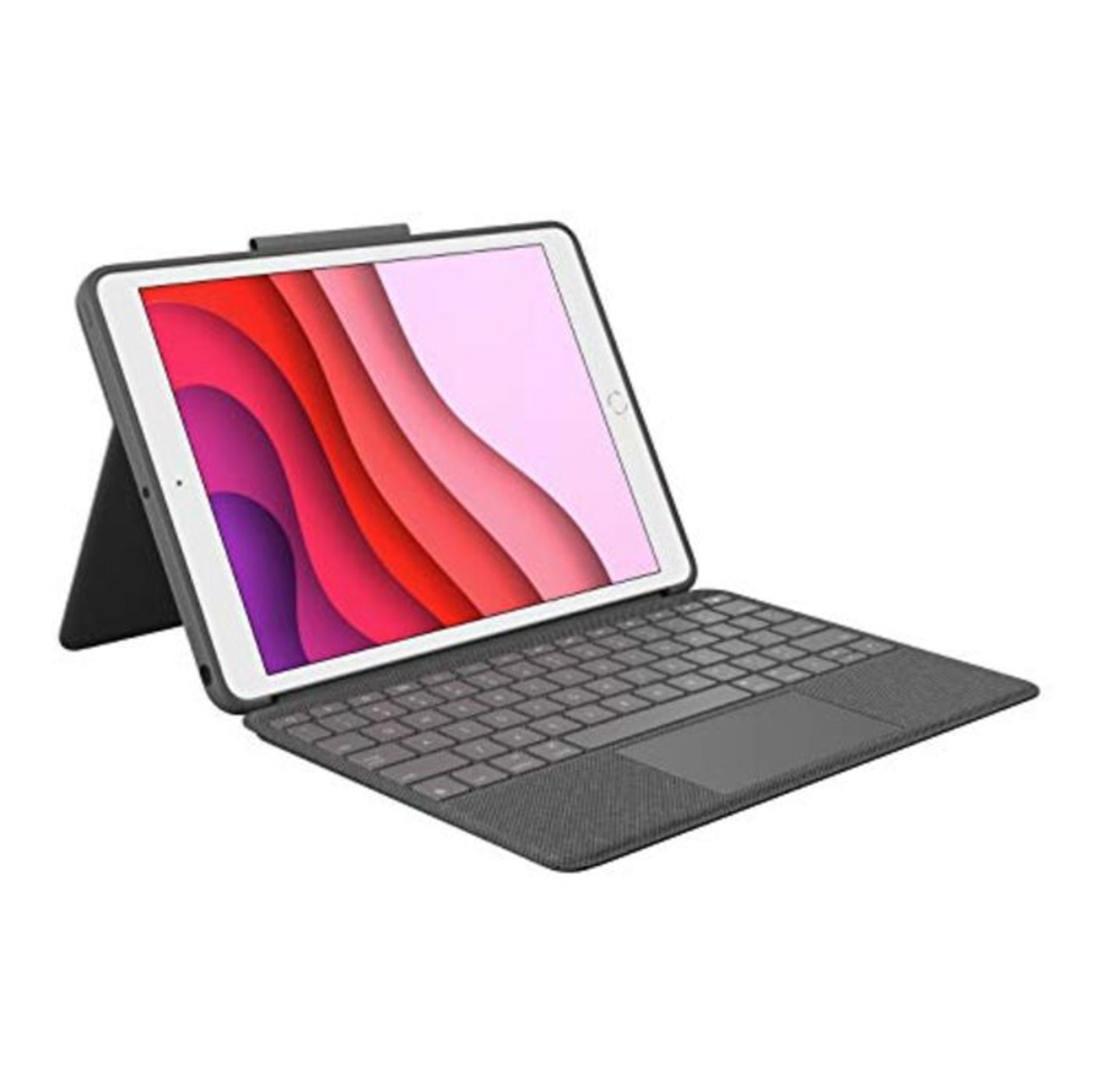 RRP £84.00 Logitech Combo Touch trackpad case for iPad (7th, 8th, & 9th gen) with precision track