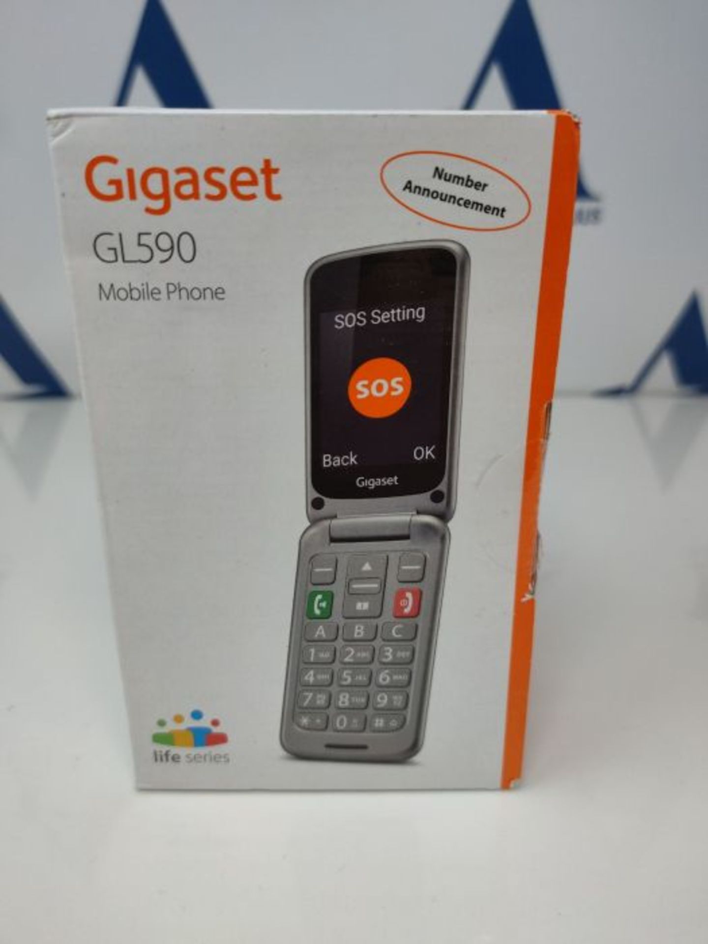 Gigaset GL590 GSM , Senioren GSM Handy mit SOS-Funktion , einfache Bedienung mit 2,8" - Image 2 of 3