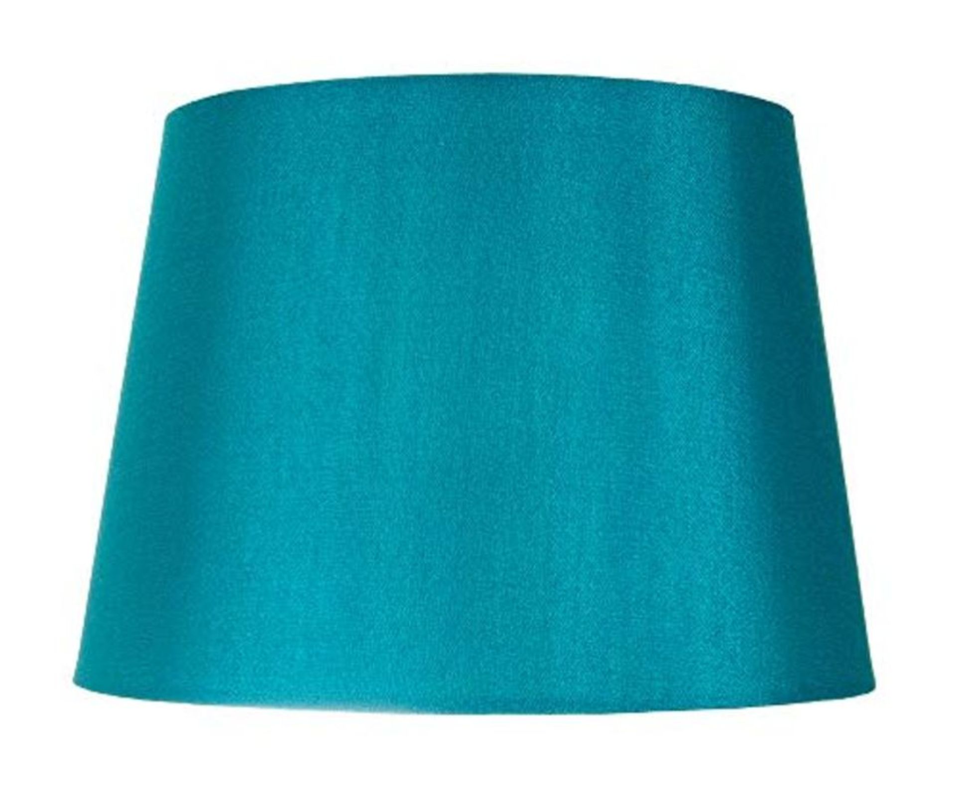 Traditionally Designed Medium 12" Lamp Shade in Teal Faux Silk Fabric | 60w Max | 30cm