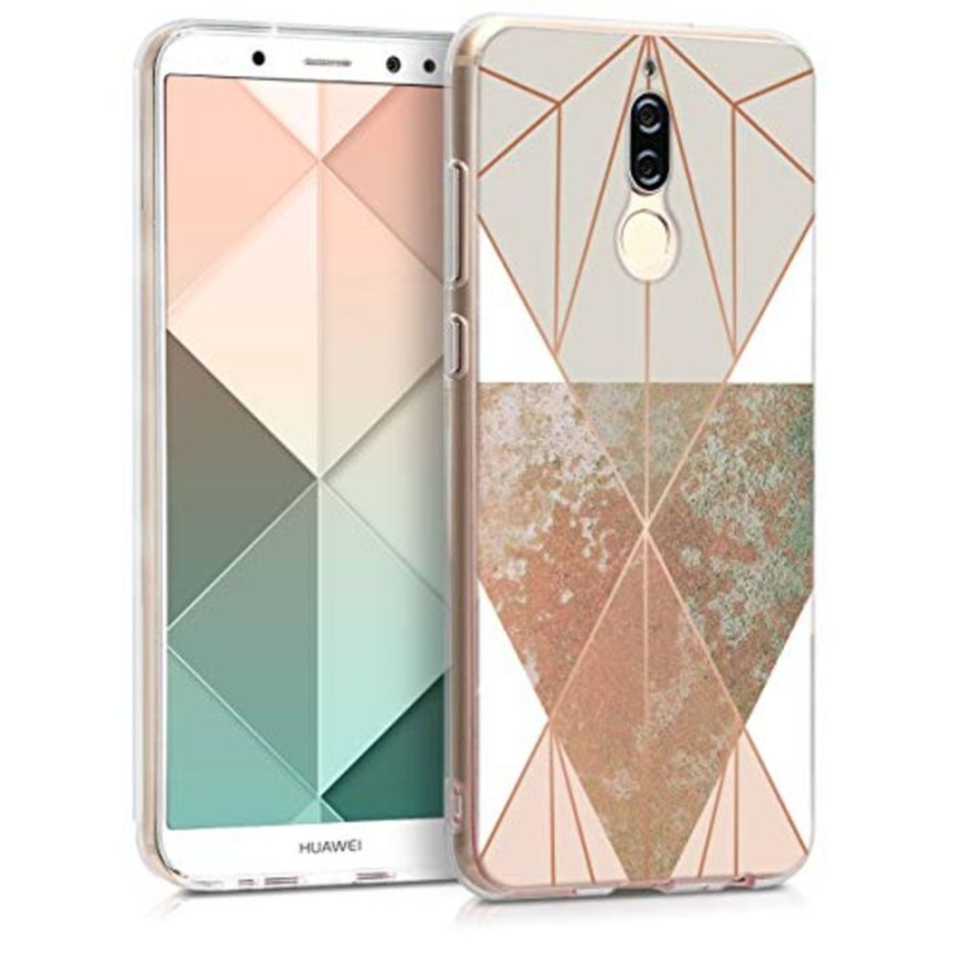 kwmobile Case Compatible with Huawei Mate 10 Lite - TPU Crystal Clear Back Protective