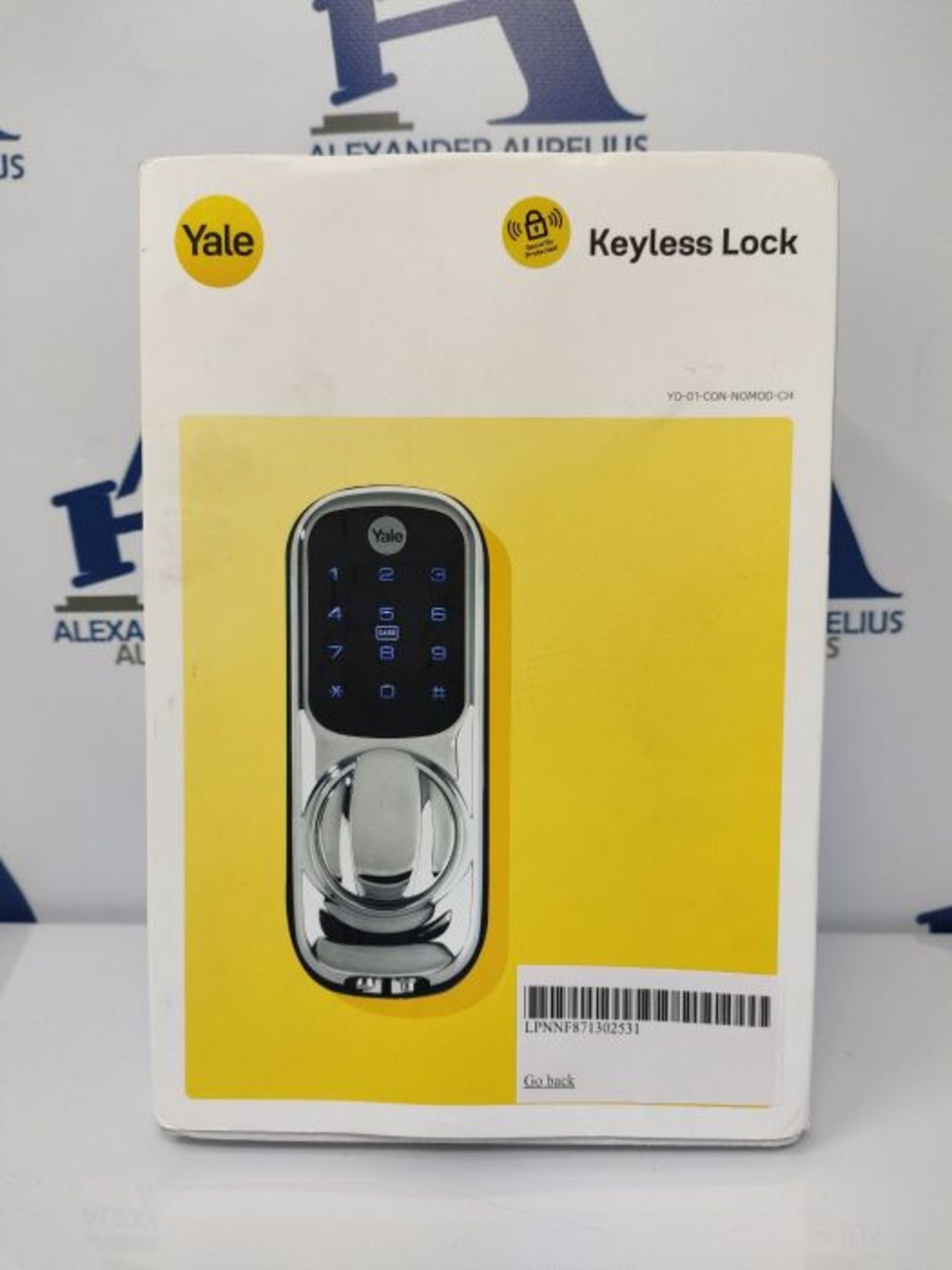 RRP £94.00 Yale Keyless Connected Smart Door Lock (Chrome) - Image 2 of 3