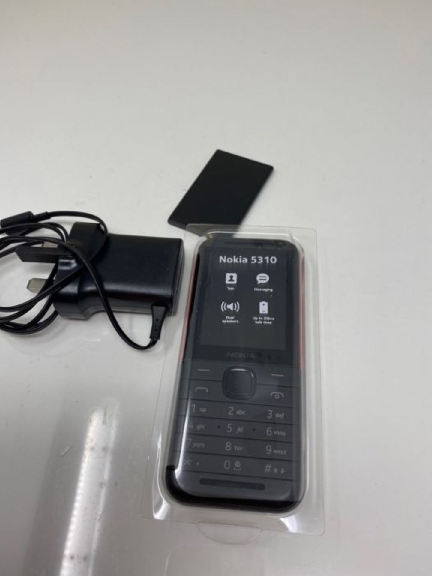 Nokia 5310 2.4 Inch 8 MB UK SIM-Free 2G Feature Phone (Dual Sim) - Black/Red - Image 3 of 3