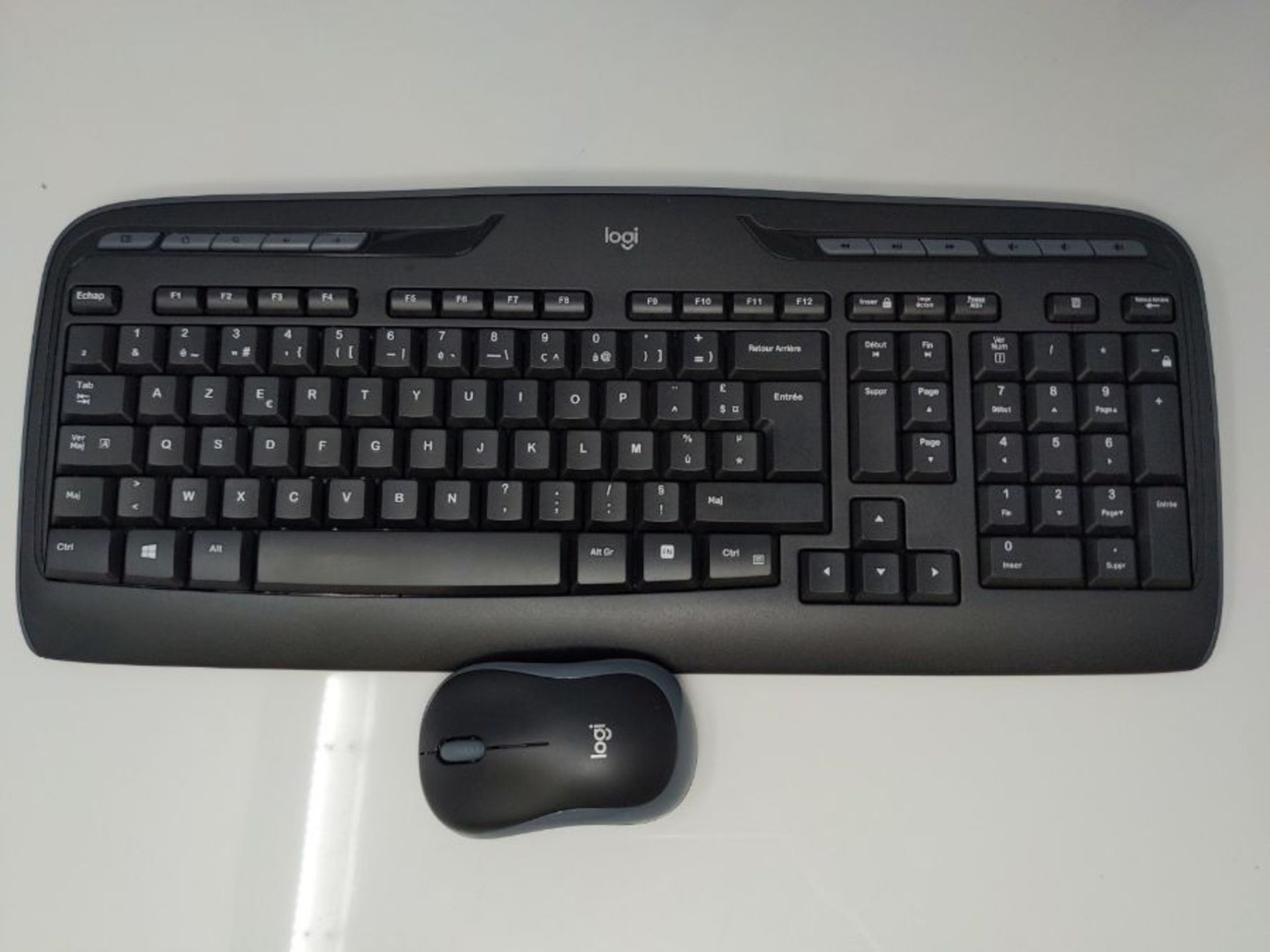 Logitech MK330 Wireless Keyboard and Mouse Combo, AZERTY French Layout - Black - Image 3 of 3