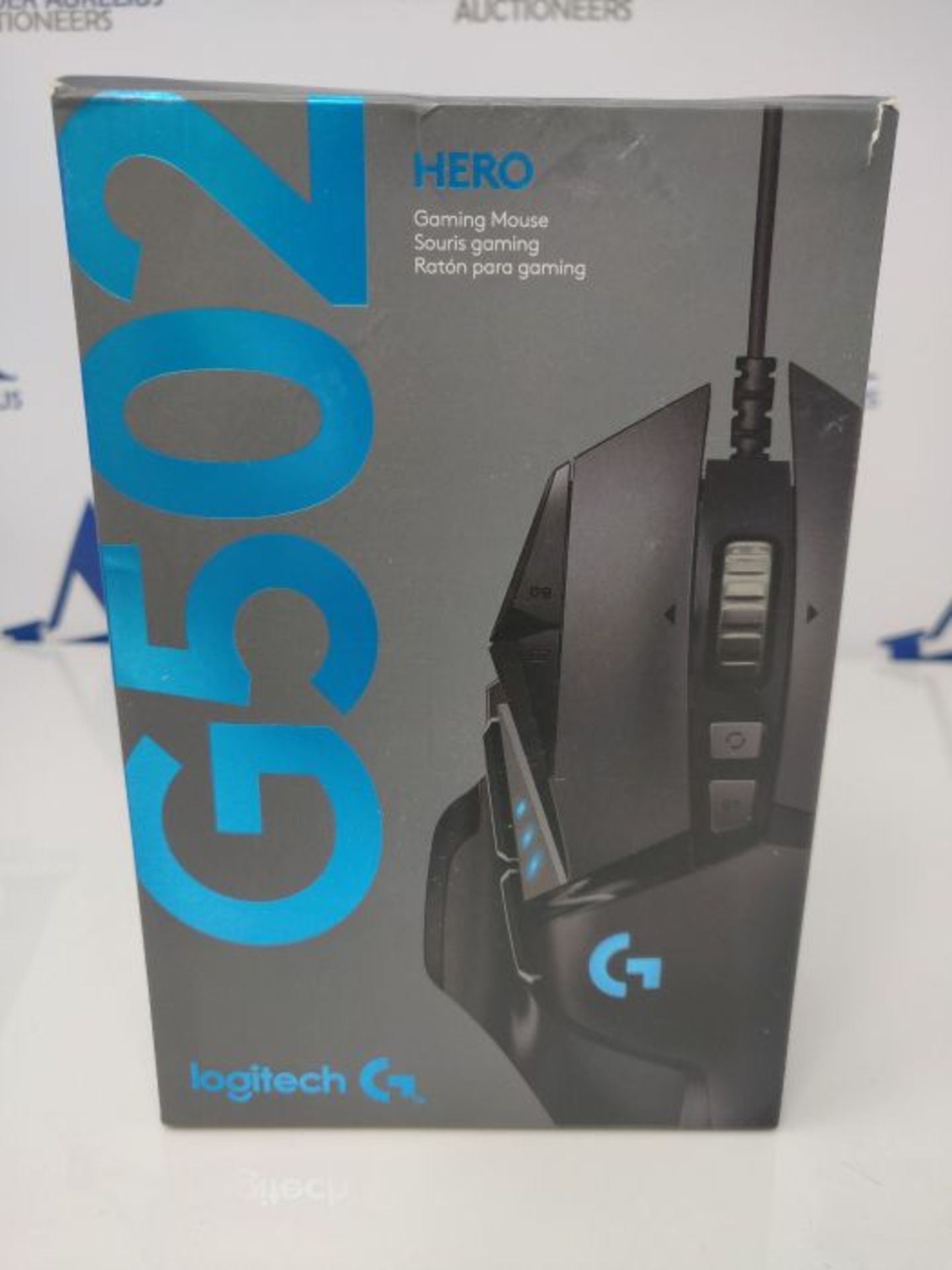 RRP £59.00 Logitech G502 HERO Souris Gamer Filaire Haute Performance, Capteur Gaming HERO 25K, 25 - Image 2 of 3