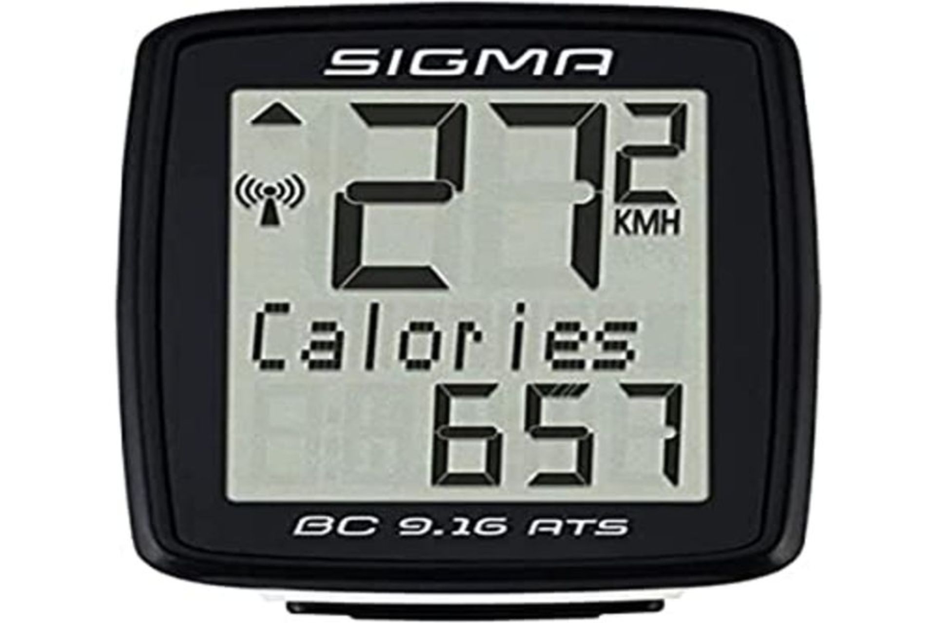 Sigma BC 9.16 ATS Unisex-Adult Wireless Bike Computer, Black, 3.5x7.8x11.3