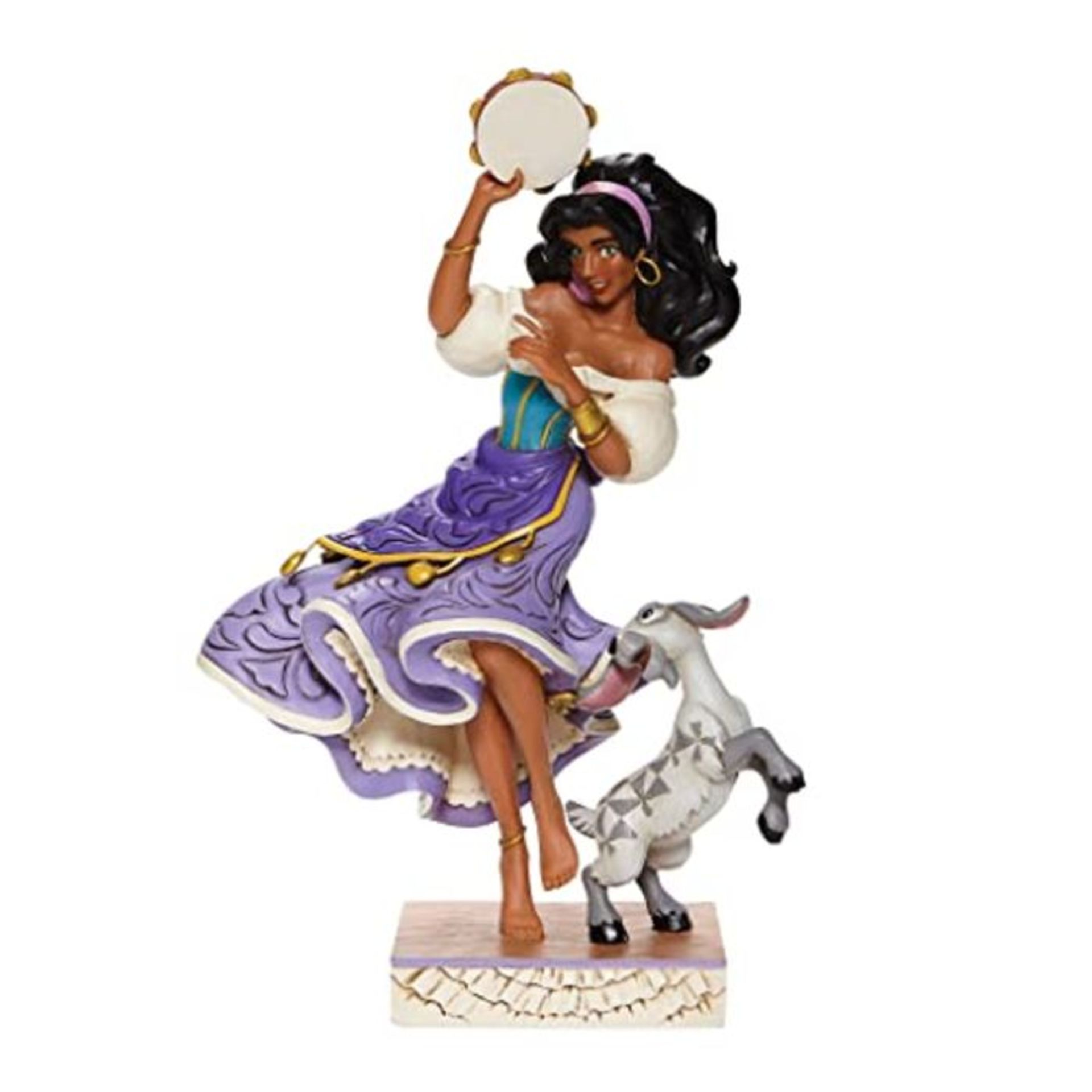 RRP £58.00 Enesco Jim Shore Disney Traditions Esmerelda & Djali Figurine 8.75" H, Multicoloured,